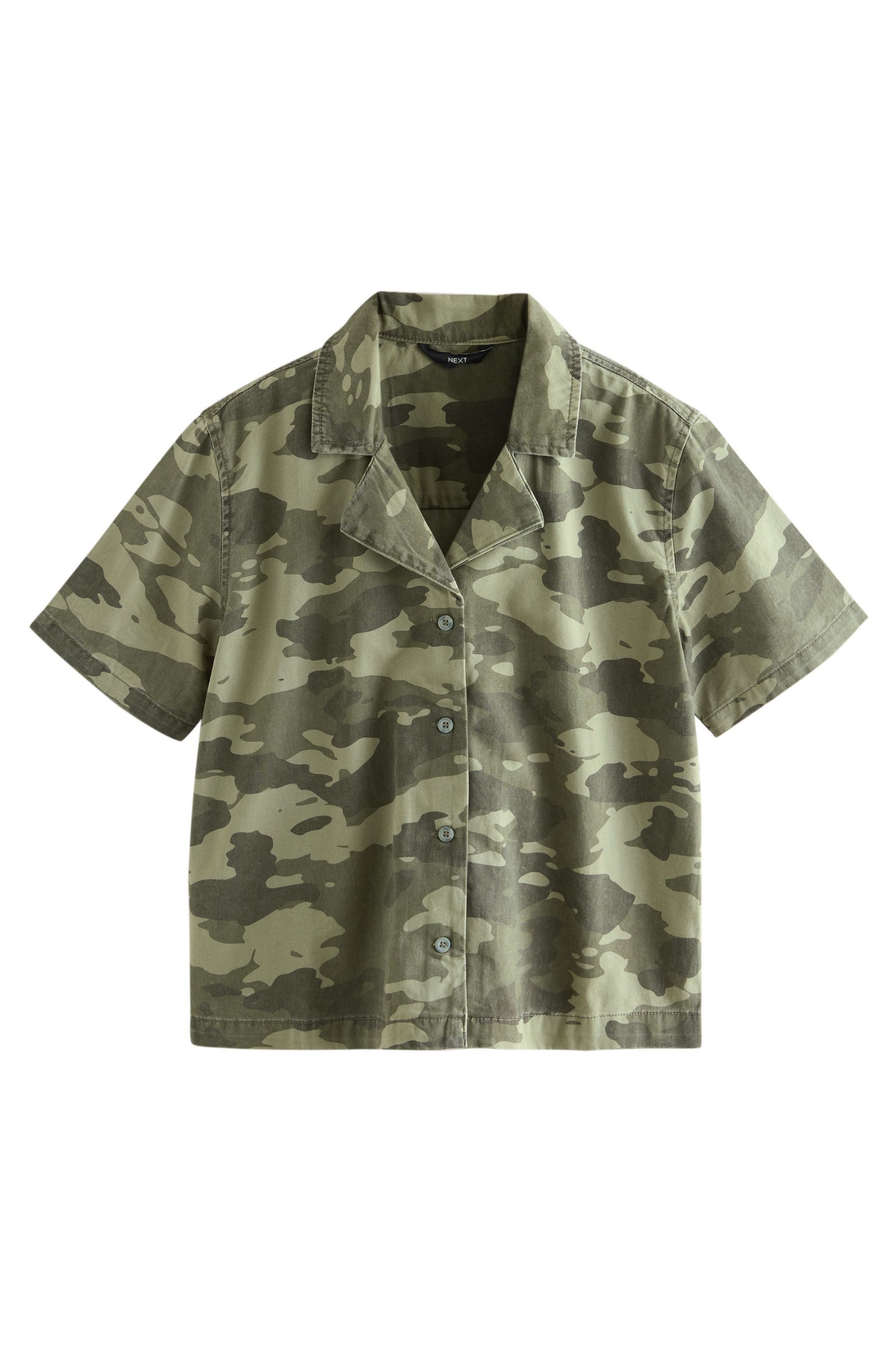 Next Jeansbluse Kurzärmliges kurzes Jeanshemd aus 100 % Baumwolle (1-tlg) günstig online kaufen