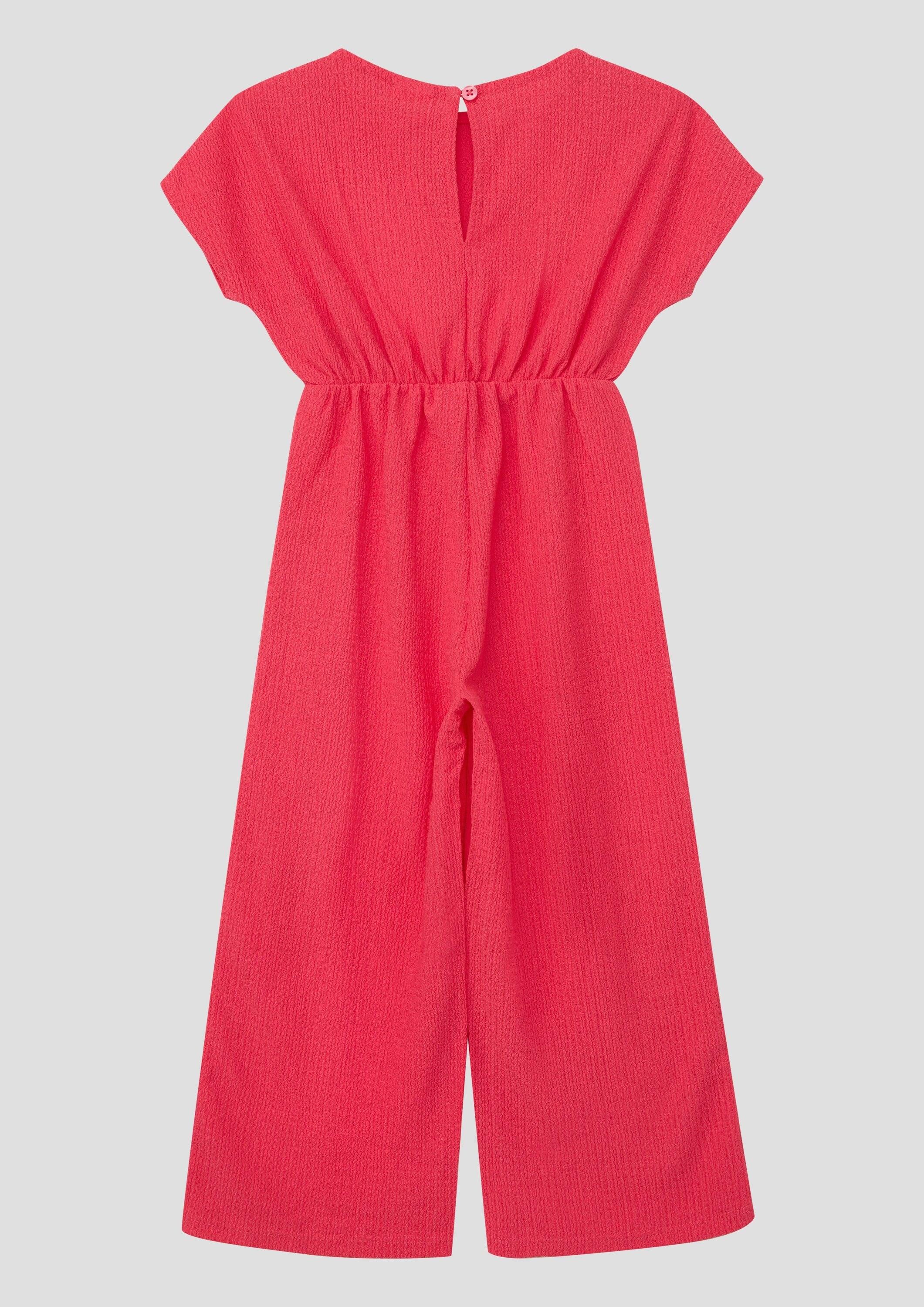 s.Oliver Jumpsuit Overall Strukturierter Overall mit Wide Leg