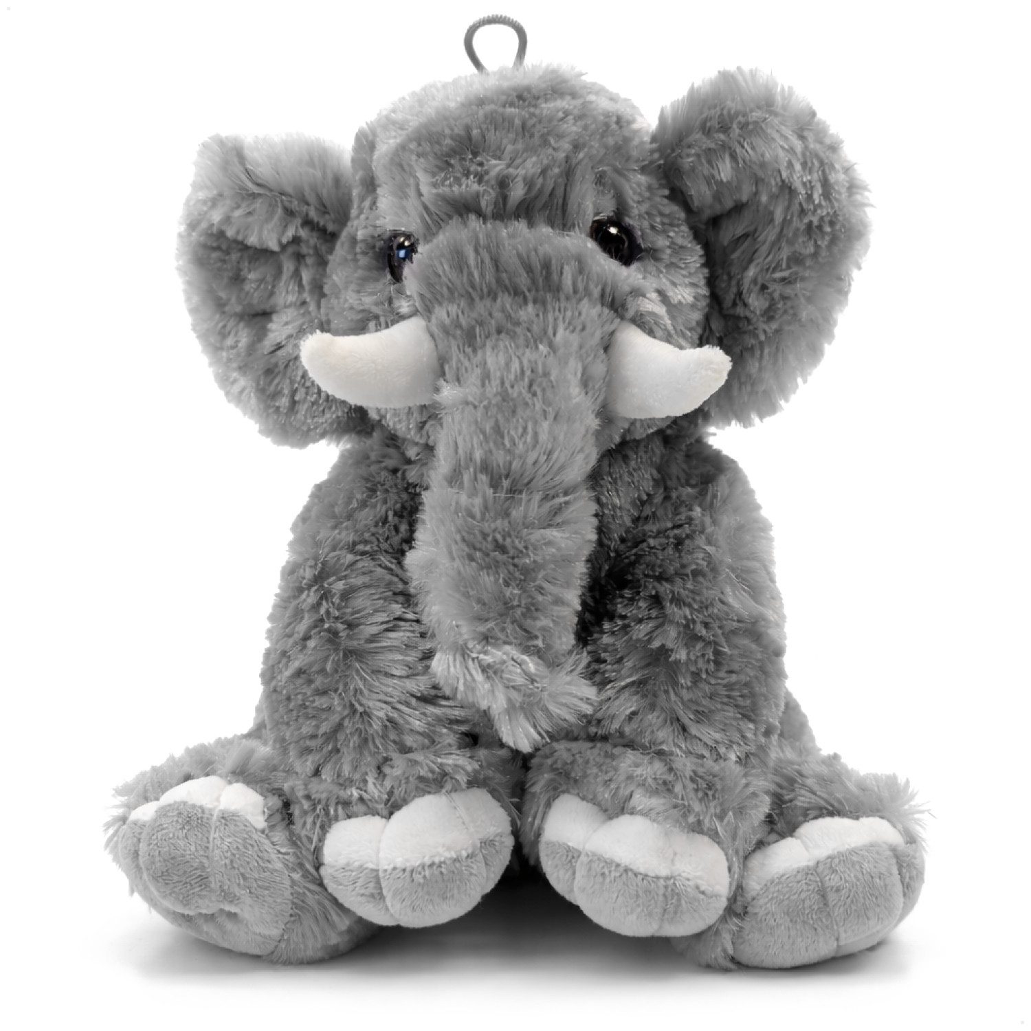 com-four Plüschfigur Kuscheltier Elefant 26 cm – weiches Plüschtier aus 100 % Polyester (1-St), flauschiges Stofftier für Erwachsene