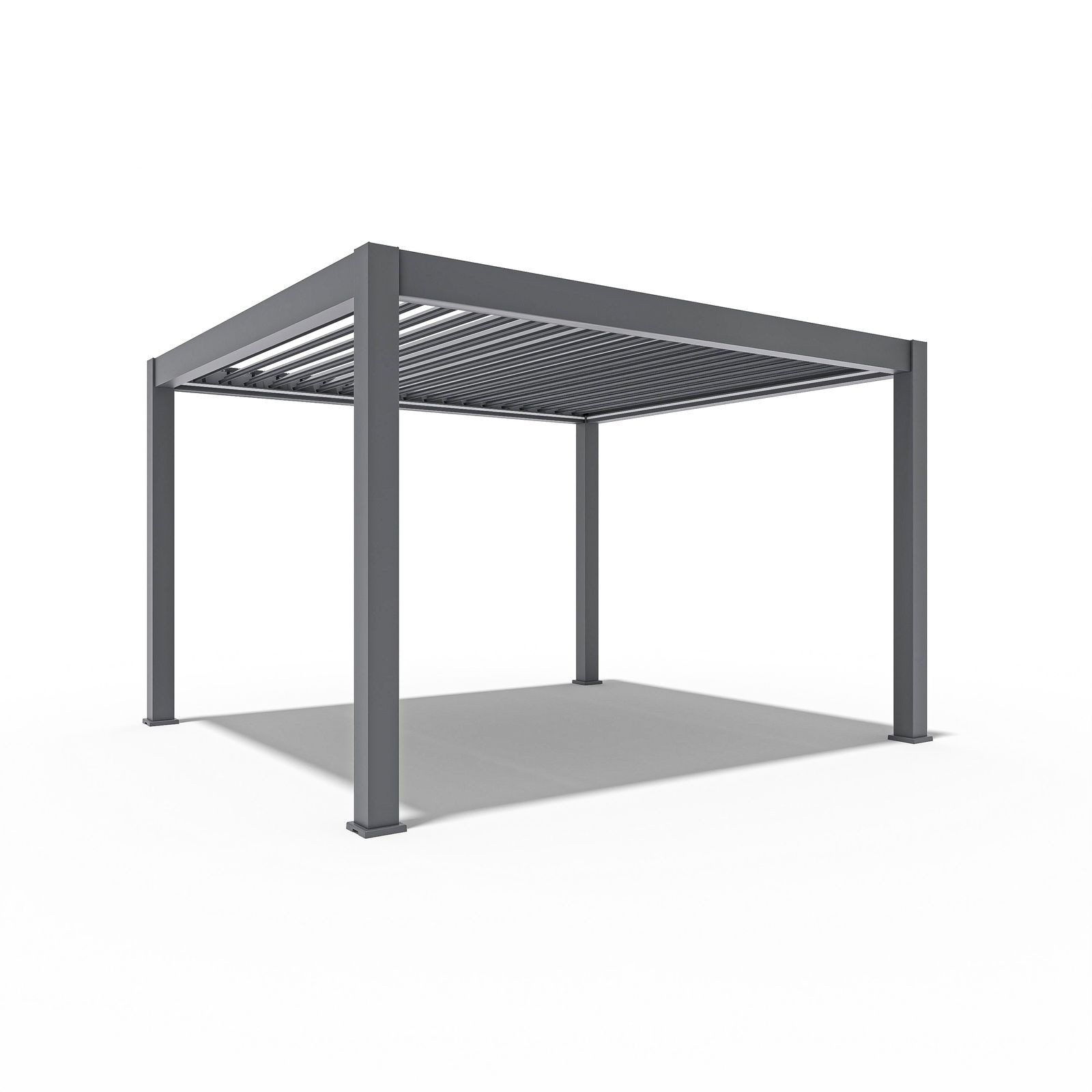 Weide Pergola Prestige Pavillon Terrassenüberdachung Alu LED 3,6x4 M, BxTxH: 400x360x255 cm