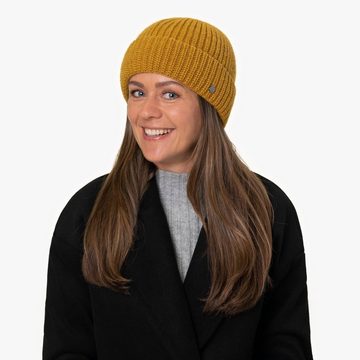 Lierys Beanie (1-St) Strickmütze mit Umschlag, Made in Germany