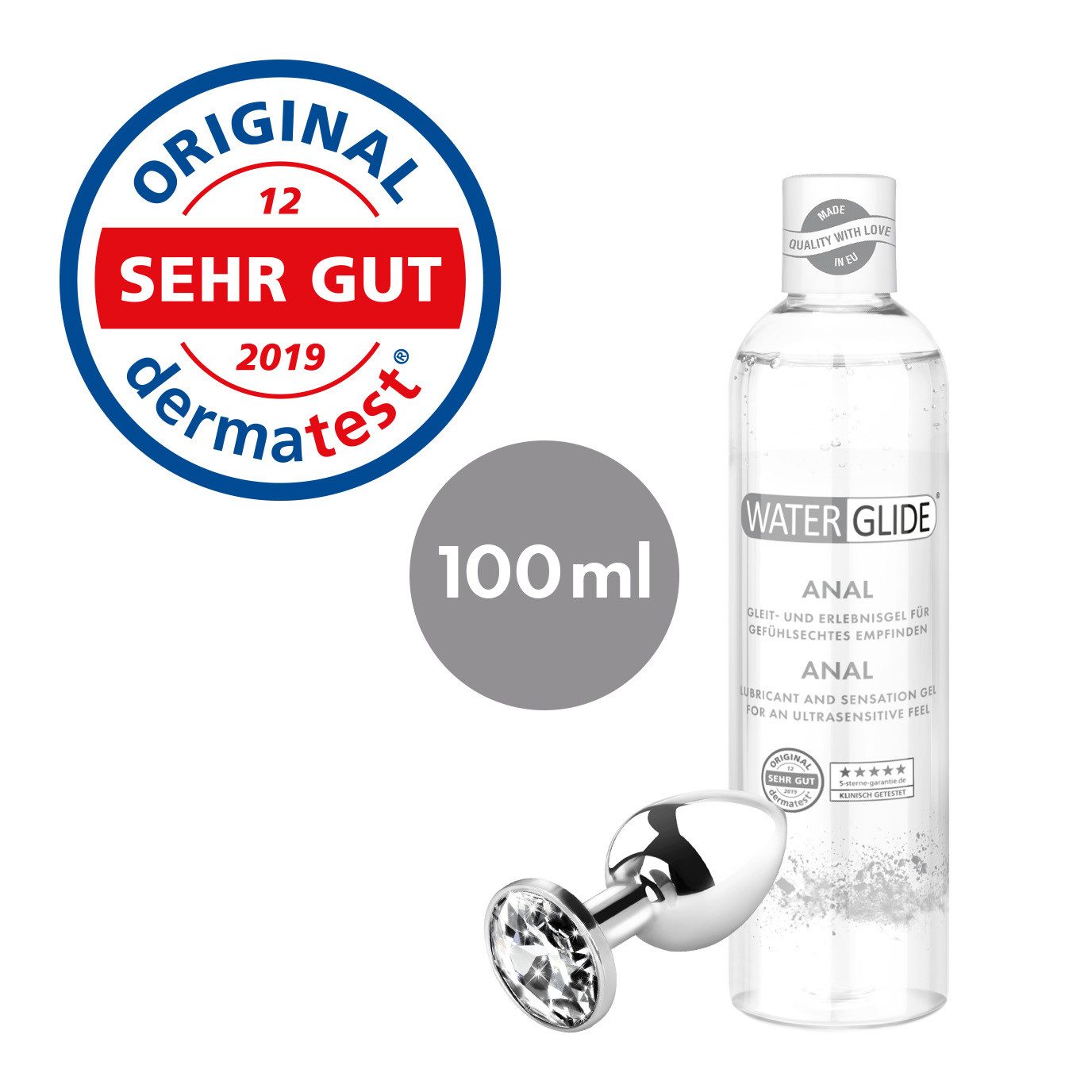 EIS Stimulationsgel EIS Waterglide 'Anal', 100ml, Gleit-& Erlebnisgel, wasserbasiert, 0-tlg.