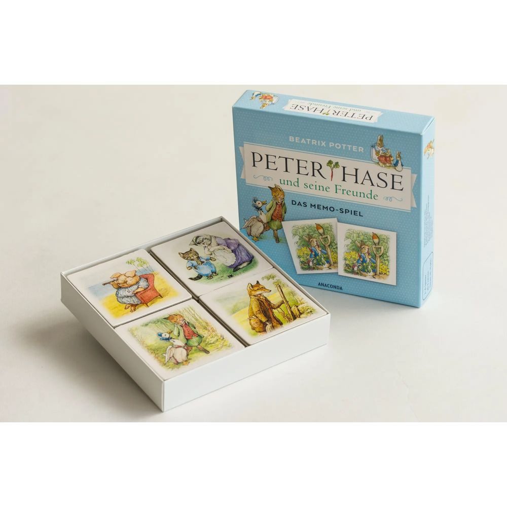 Anaconda Spiel Peter Hase und seine Freunde - Das Memo-Spiel mit 40 Spielkarten im...