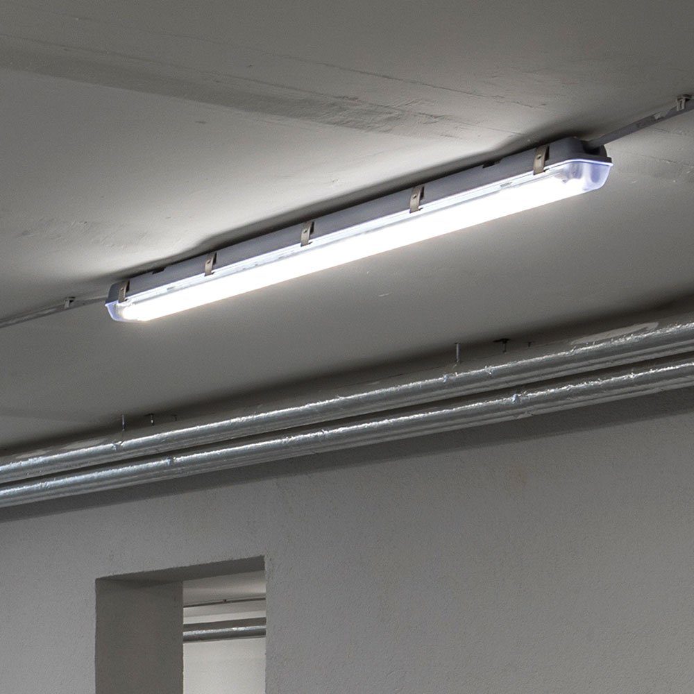LED Industrie Decken Wannen Leuchte IP65 Tageslicht Werkstatt Beleuchtung Büro 