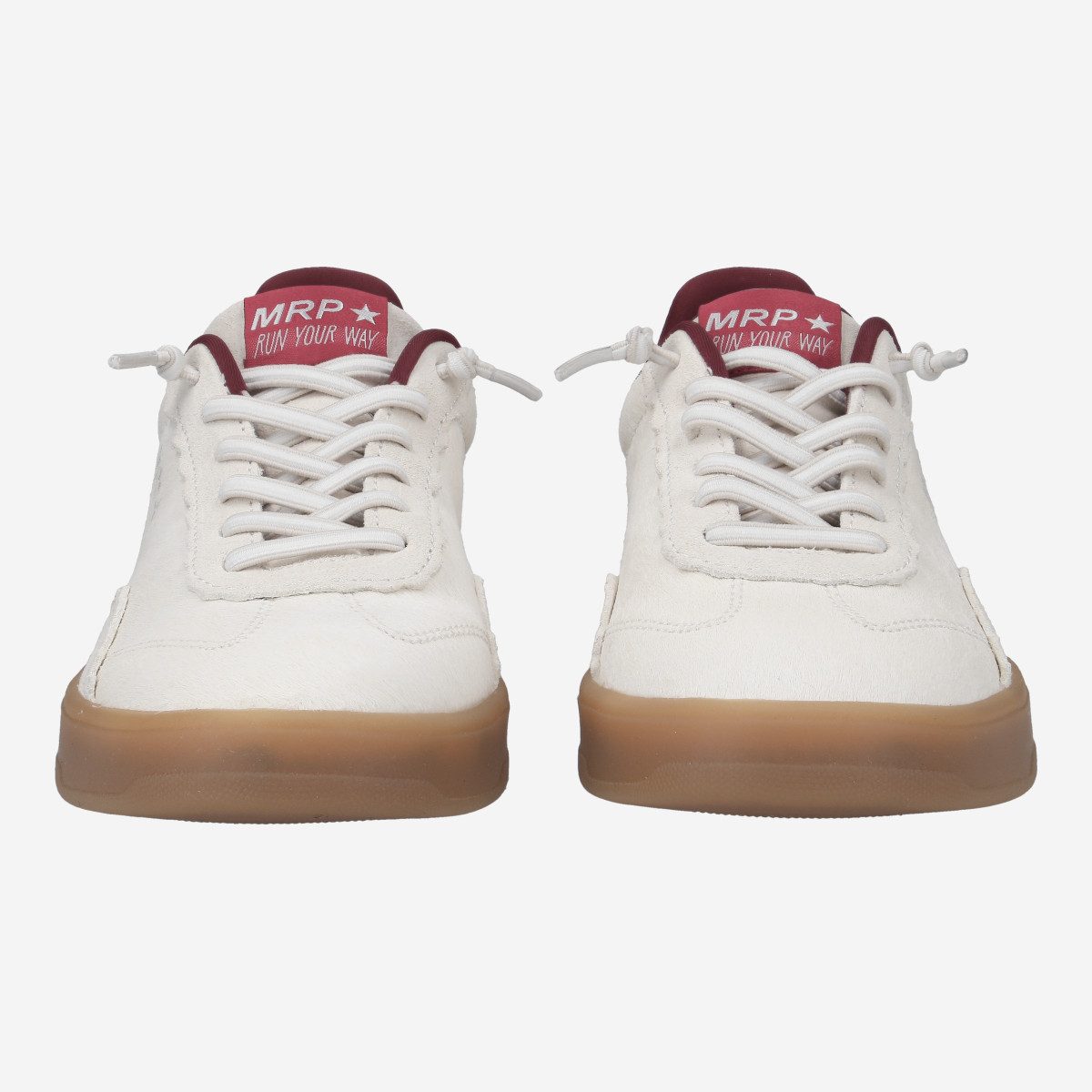 MRP Damen Sneaker MRP06UPHS In Rot – Mit Ponyfell-Applikation & Keilabsatz