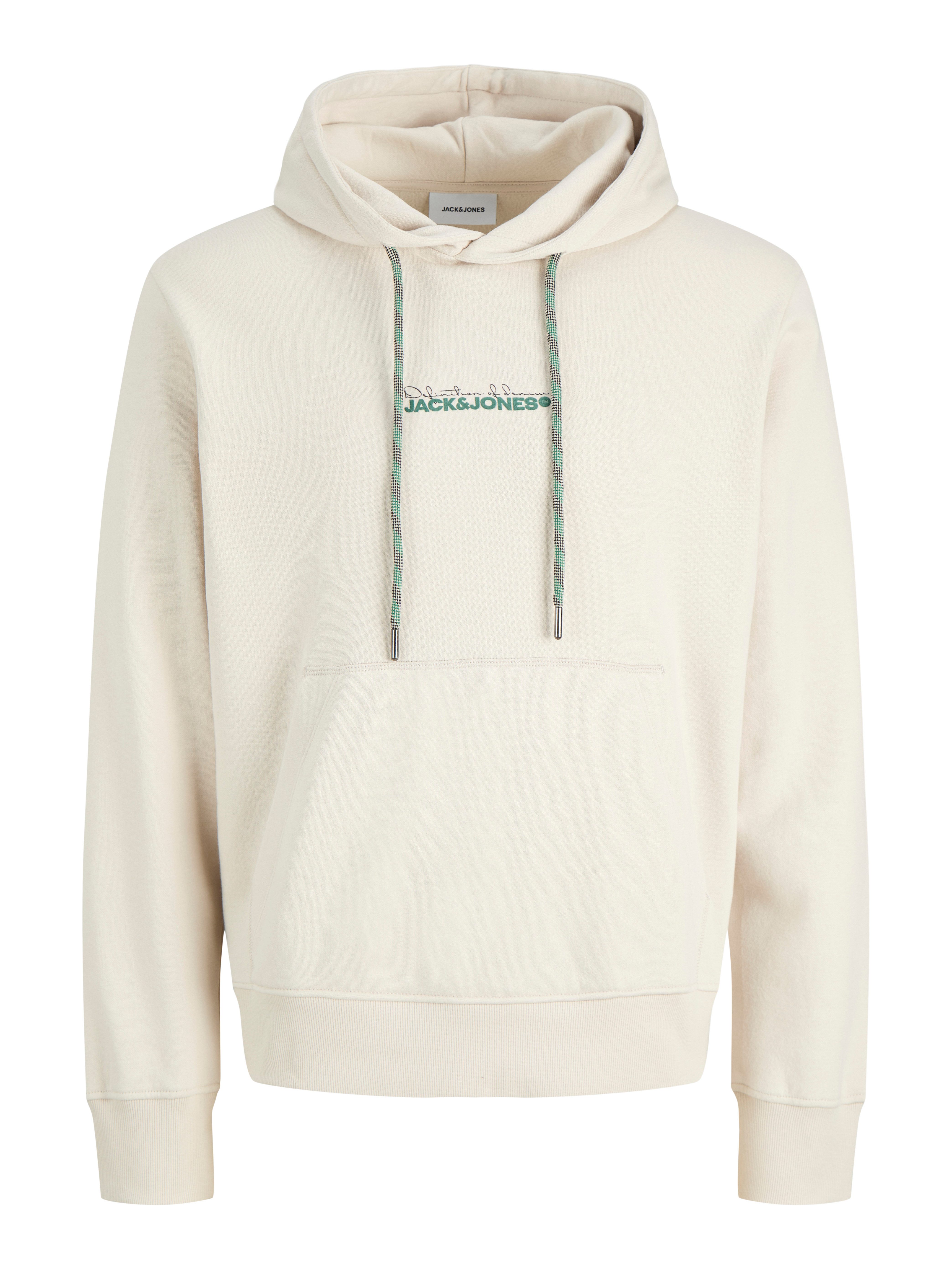 Jack & Jones Kapuzensweatshirt JJKENDRICK SWEAT HOOD Baumwollmischung, regular fit