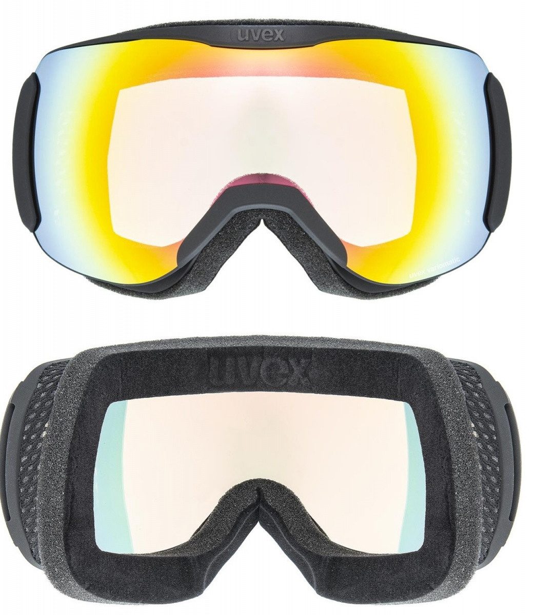 Uvex Skibrille Uvex Downhill 2100 V Skibrille black matt Mirror Rainbow S550391