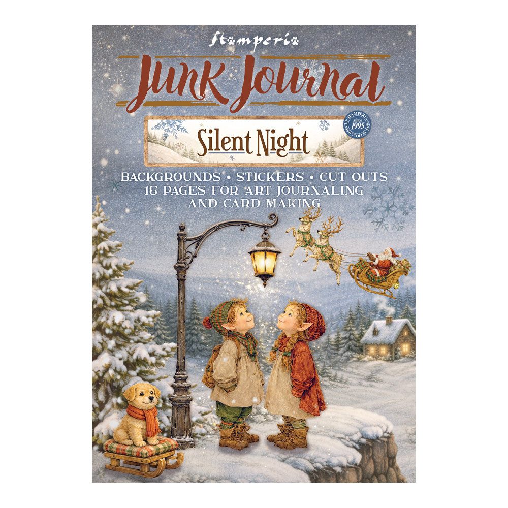 Stamperia Motivpapier Junk Journal Book Silent Night, 16 Blatt