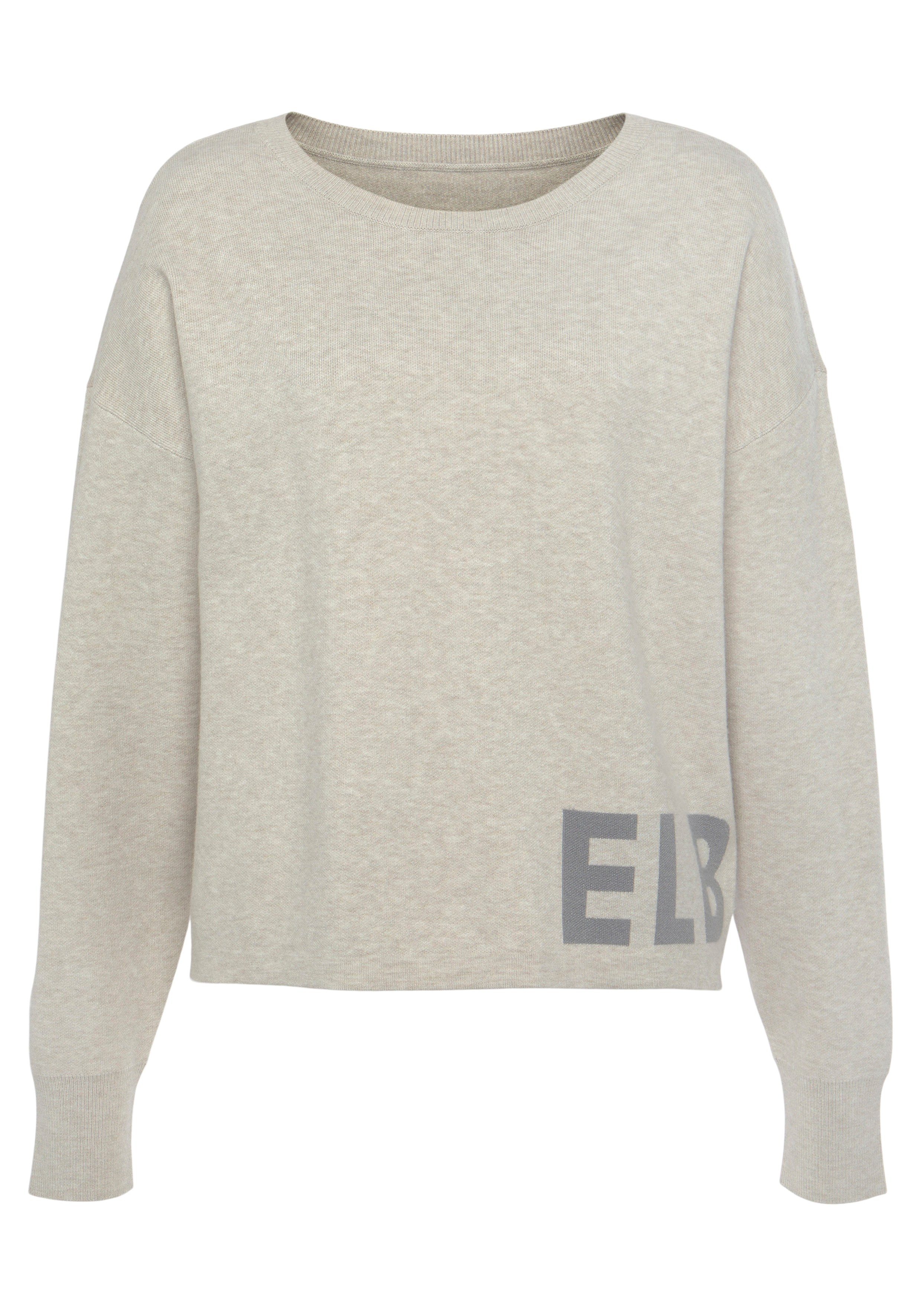 Elbsand Strickpullover aus hochwertigem Strick mit eingestricktem Logo, Loungewear. € 59,99