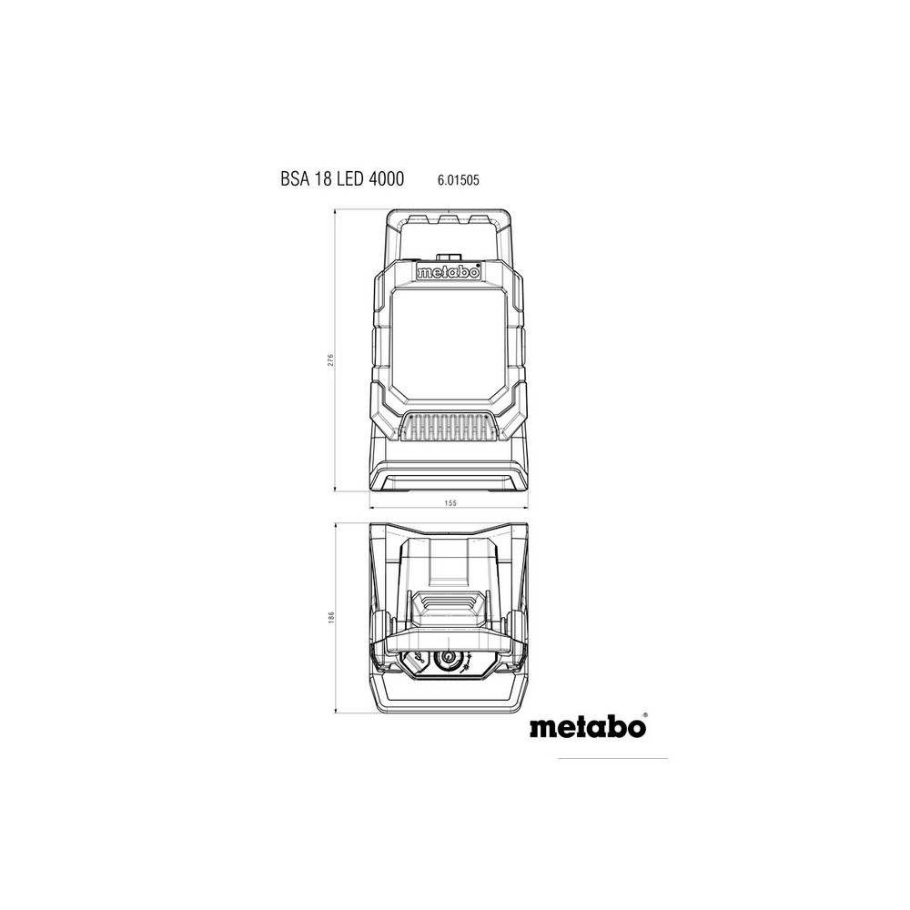 metabo Baustrahler Akku-Baustrahler 601505850, ohne Akku