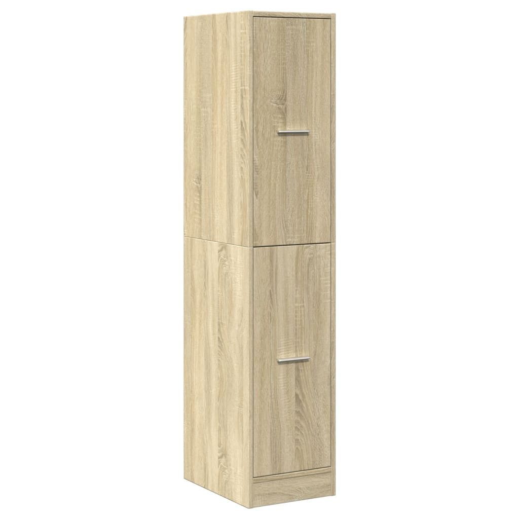 vidaXL Apothekerschrank 30 x 41 x 1445 cm Küchenschrank Apothekerschrank Sonoma Eiche 30x41x14