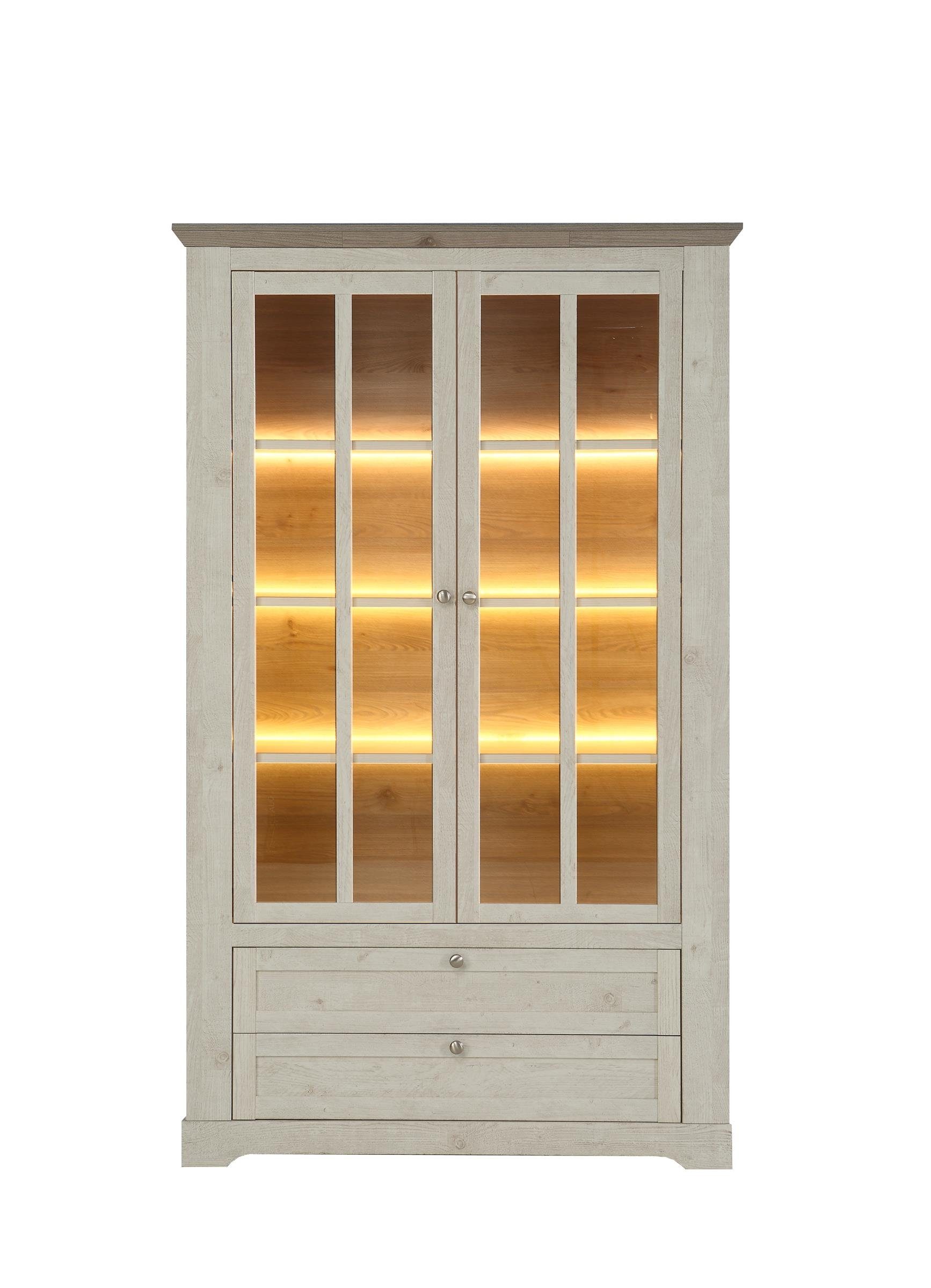 freiraum Vitrine Indianapolis 125,3 x 209,8 x 44,3 cm (B/H/T)