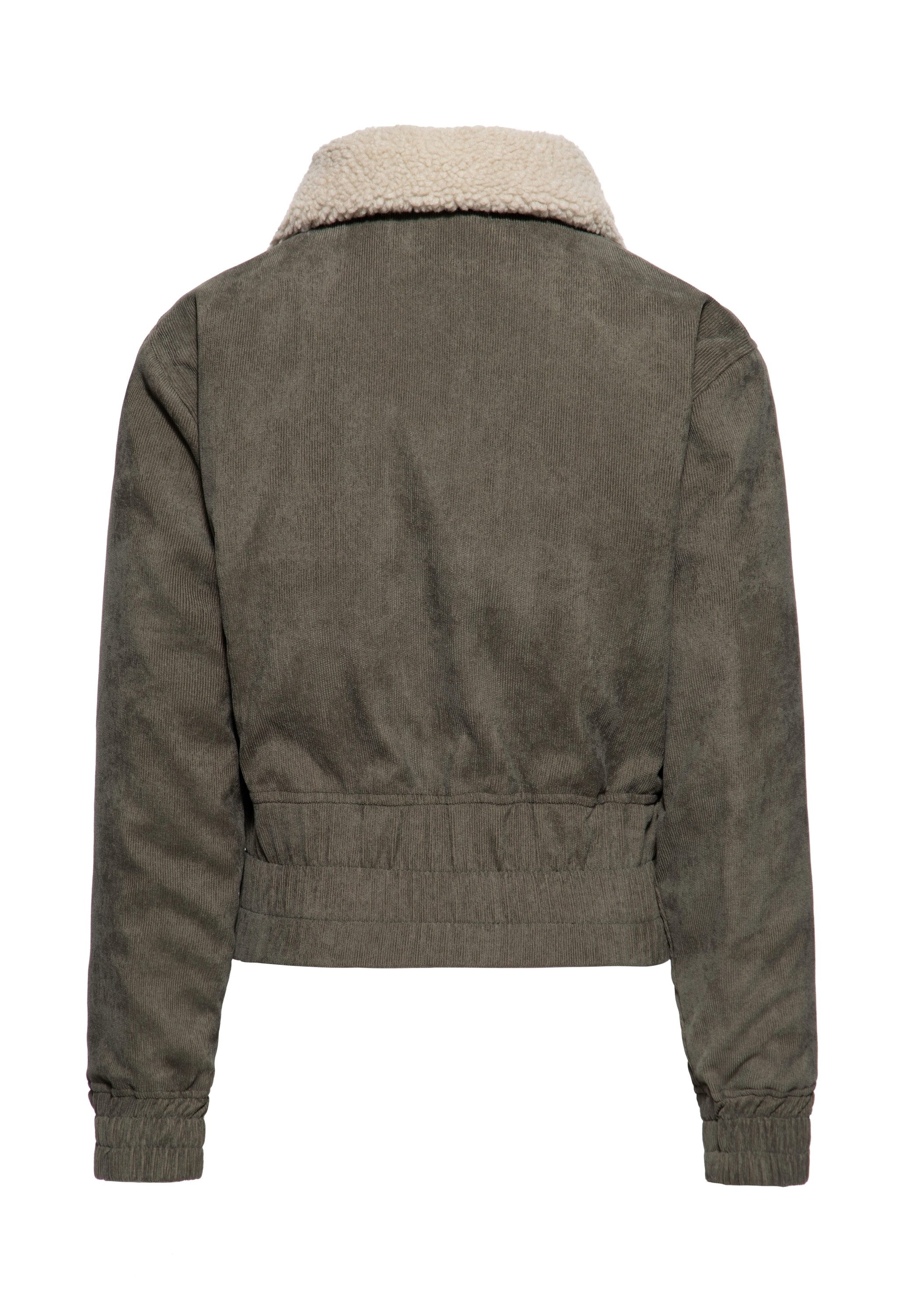 QueenKerosin Winterjacke QK (1-St) mit Sherpa-Kragen günstig online kaufen