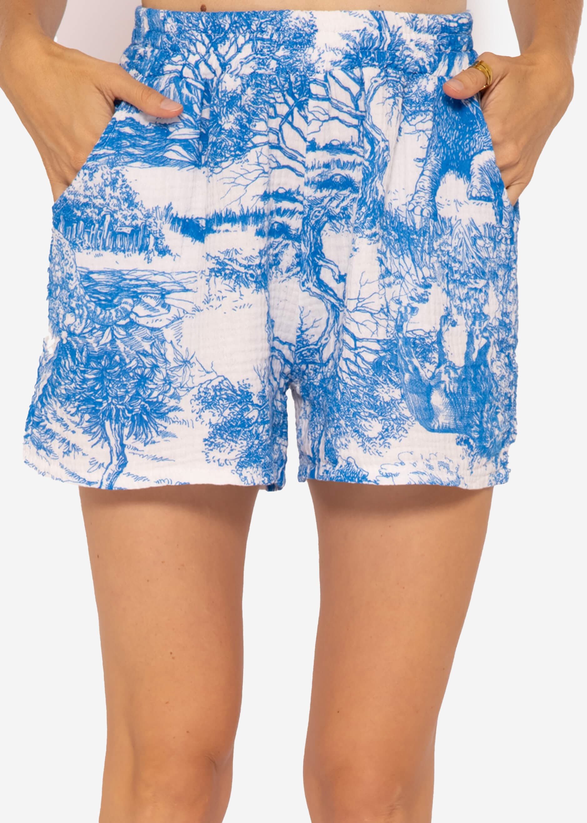 SASSYCLASSY Shorts Musselin Sommer Hose Damen günstig online kaufen