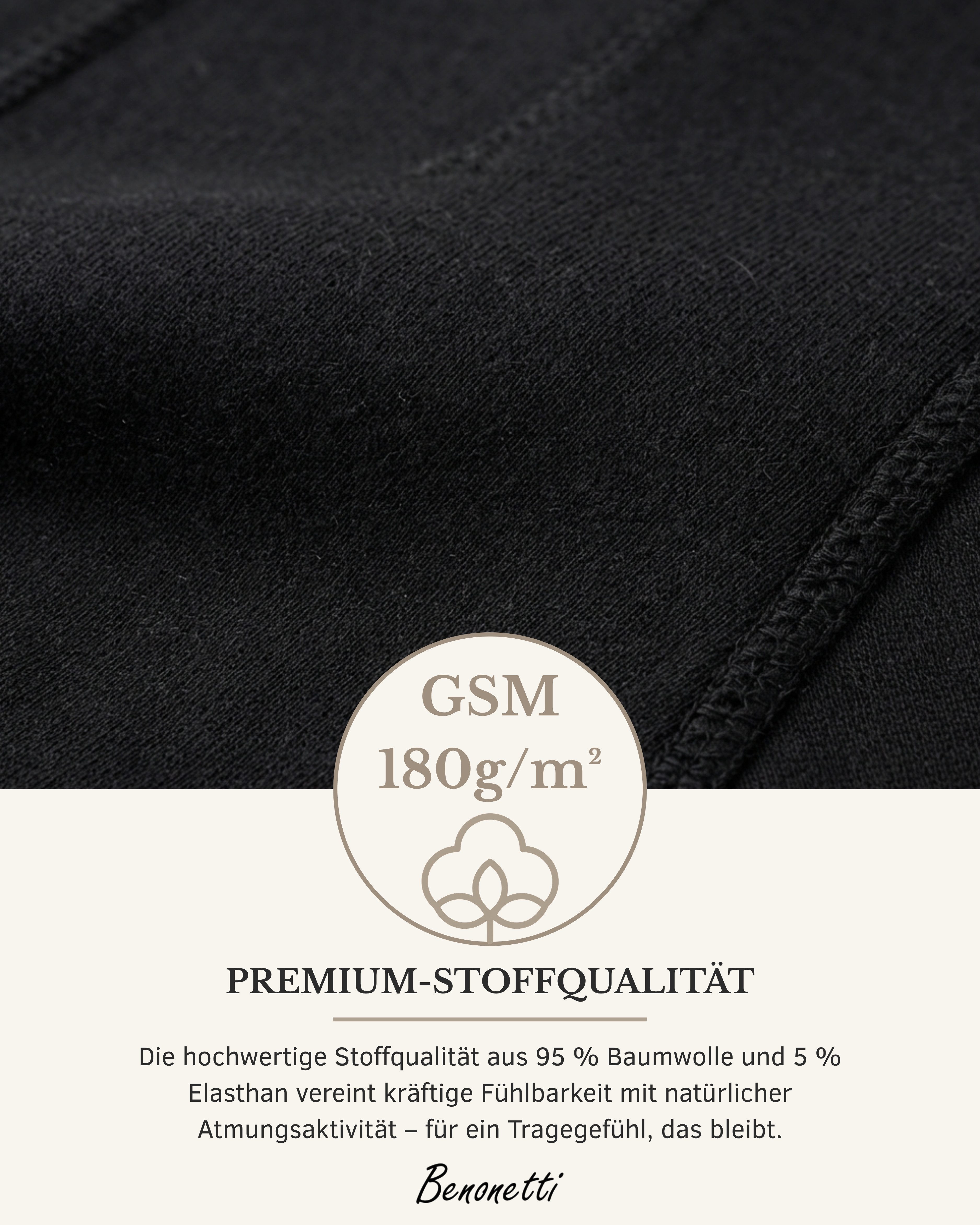 Benonetti Boxershorts 3er & 6er Pack aus Baumwolle mit hoher Tragekomfort (Packung, 3-St., 3er-Pack, Packung) Mit Komfortbund und Logo, ohne kratzenden Zettel