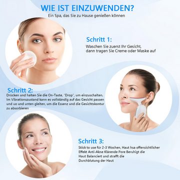 DOPWii Nacken-Massagegerät Gesichts- und Nackenmassagegerät, Gesichts- und Halsschönheit, Glättung von Gesicht und Hals, 3-Gang-Einstellmodus