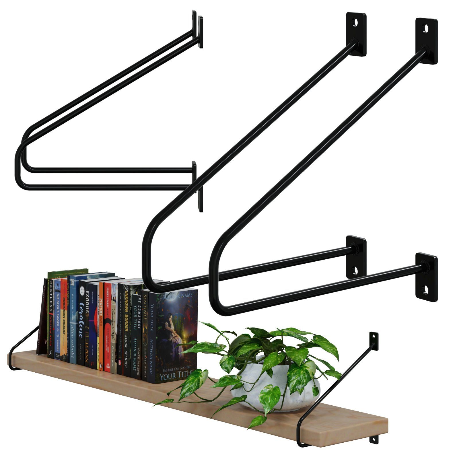 HAGO Wandregalhalter DIY 2er Set Wandregalhalter günstig online kaufen