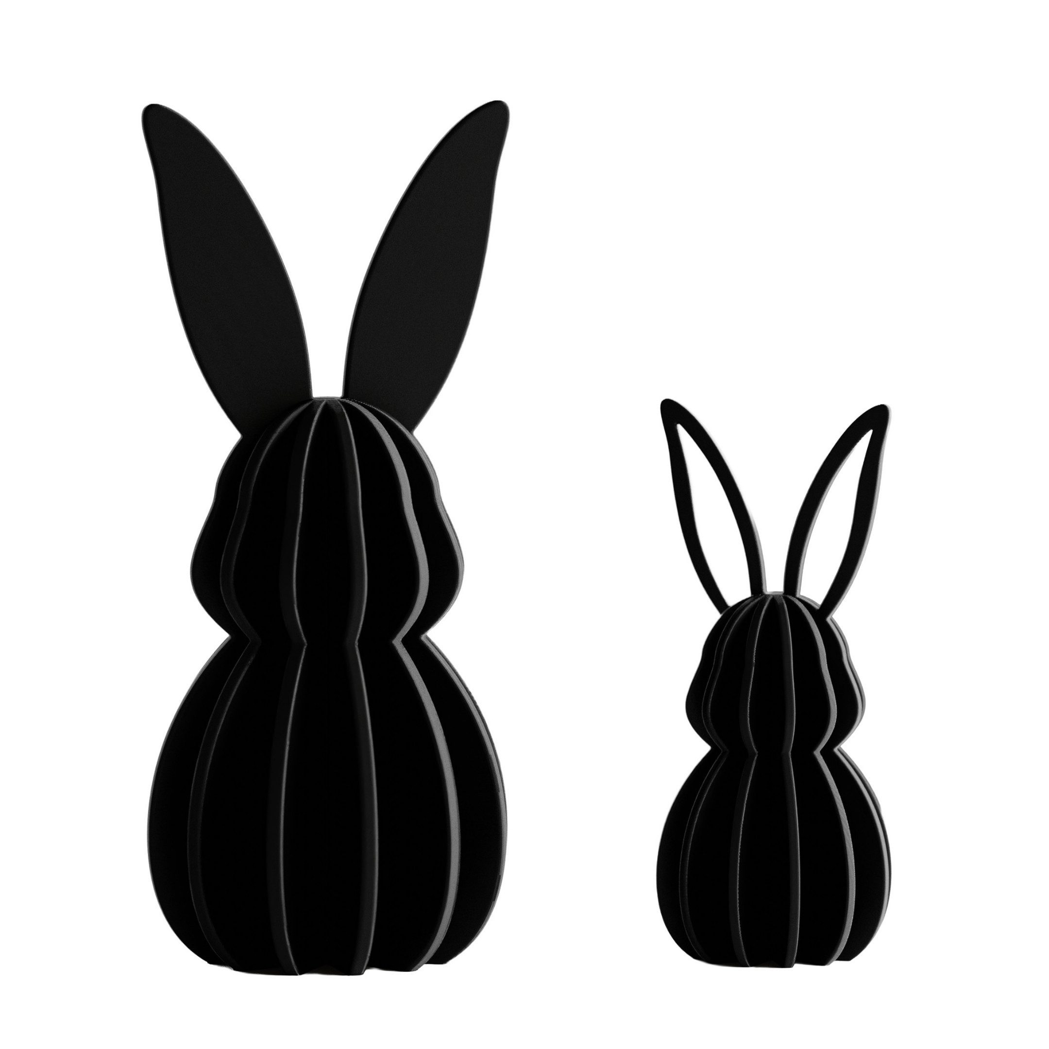 Shapes - Decorations Dekofigur Minimalistisches Osterhasen Set – Deko Hasen groß & klein (2er Set, 1 x Hasenfigur (klein), 1 x Hasenfigur (groß), Dekofiguren für Ostern
