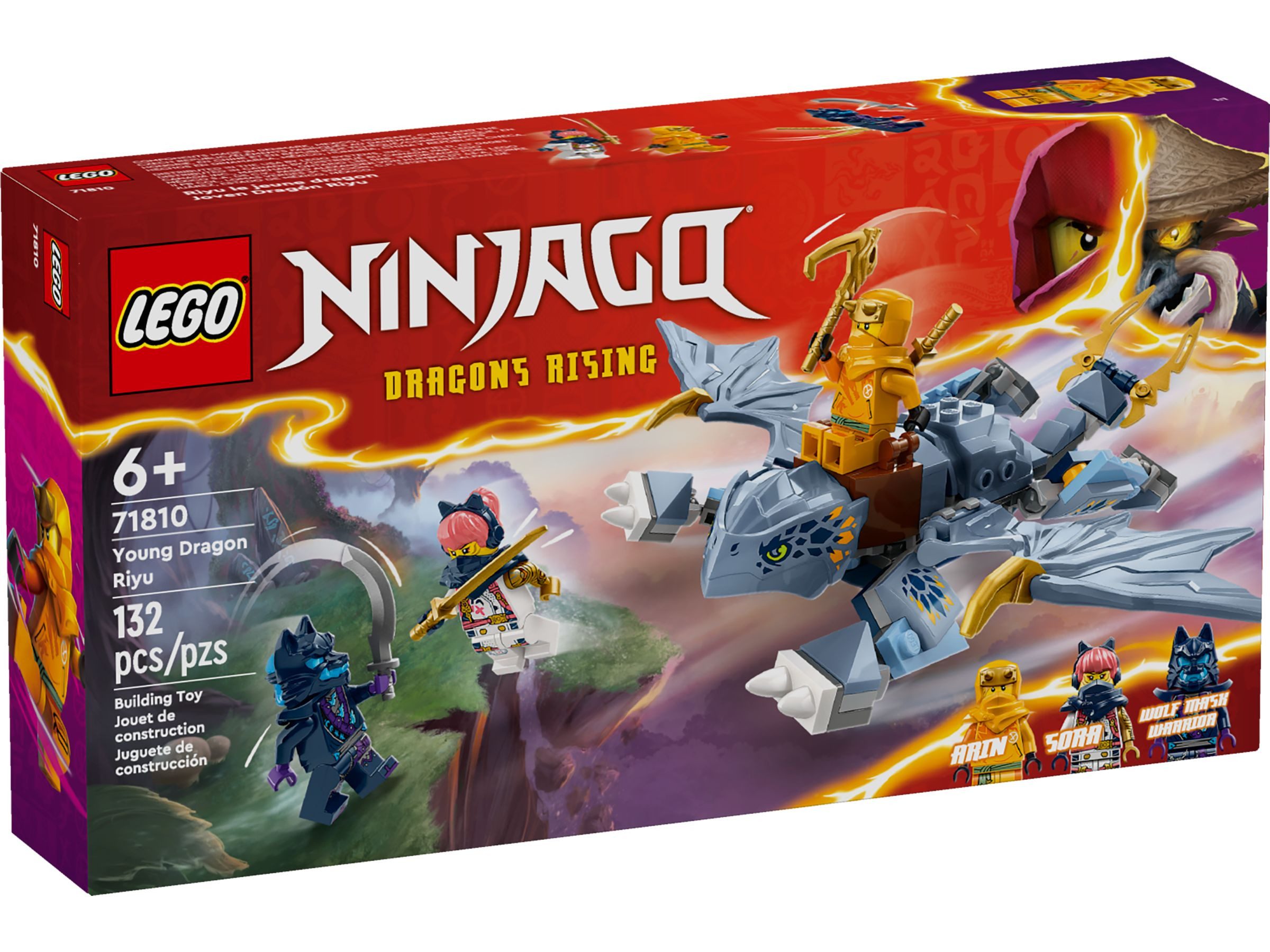 LEGO® LEGO® Ninjago 71810 Riyu der Babydrache Konstruktionsspielsteine, (132 St)
