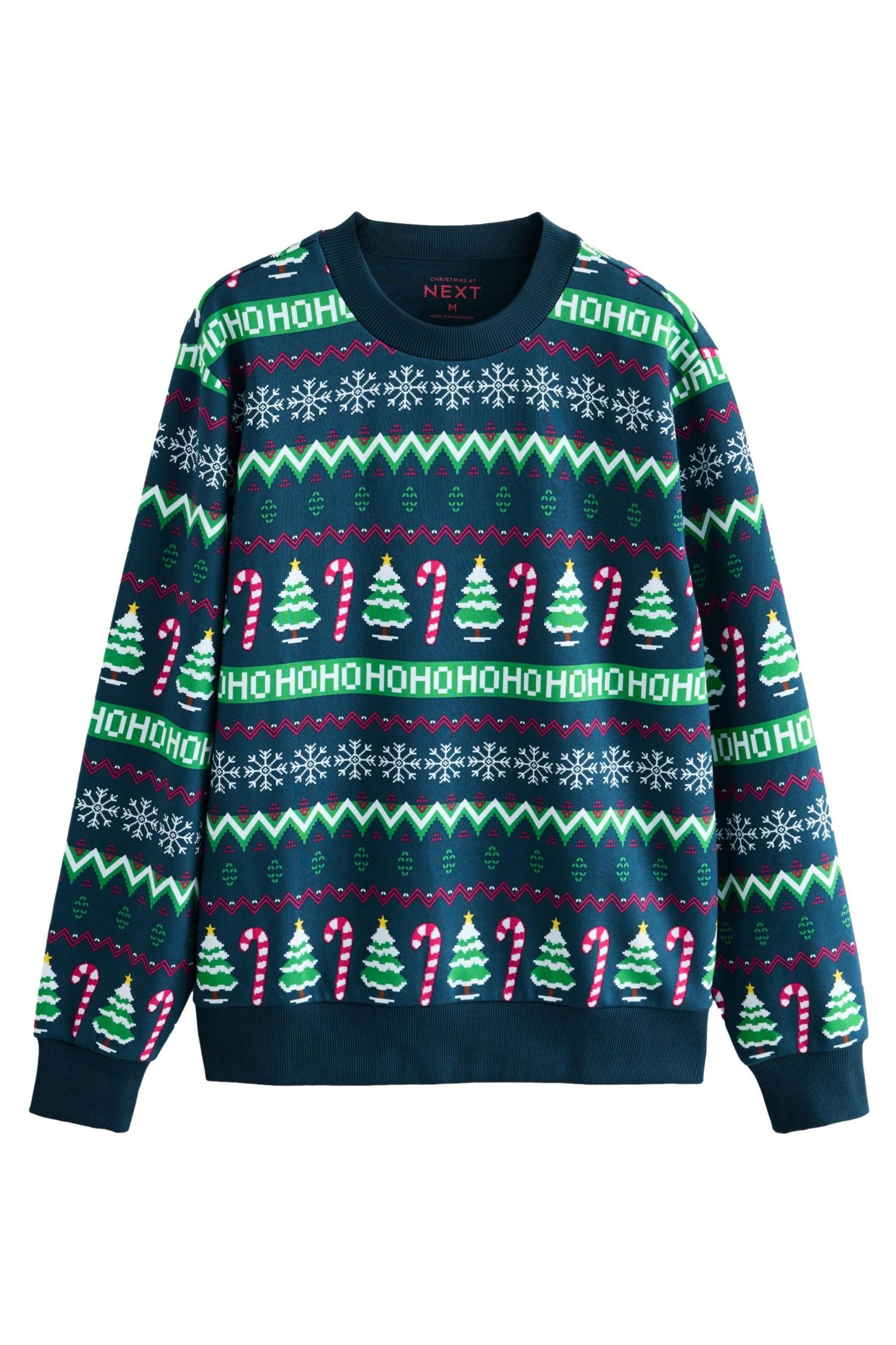 Next Sweatshirt Weihnachtliches Gesteppes Sweatshirt (1-tlg) günstig online kaufen