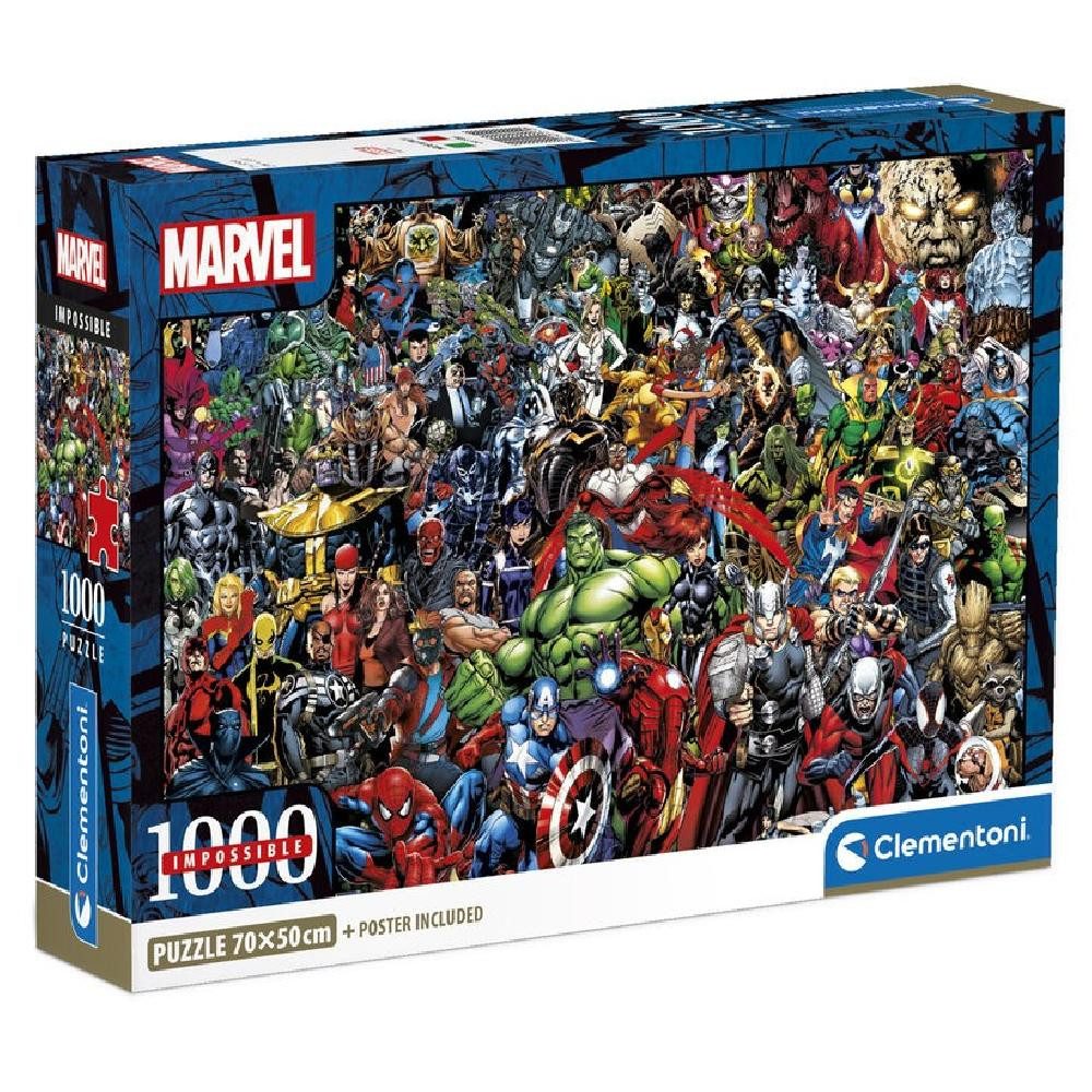Clementoni® Пазлы Marvel puzzle 1000pcs, Пазлыteile
