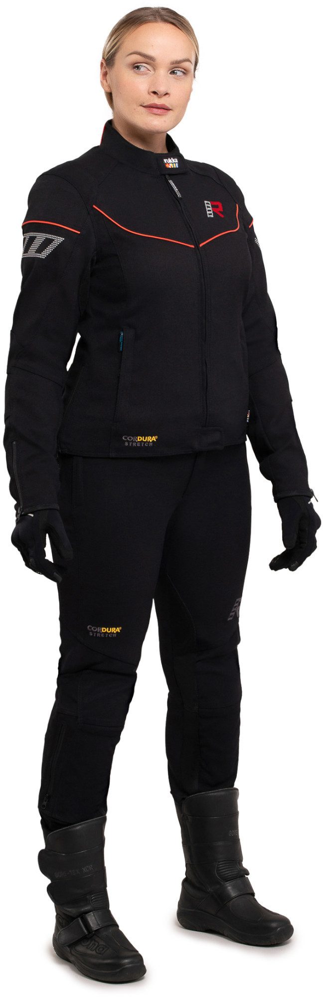 Rukka Motorradjacke AirGobina 2.0 Damen Motorrad Textiljacke Wasserdicht Atmungsaktiv dehnbar protektoren reißverschluss wasserdi