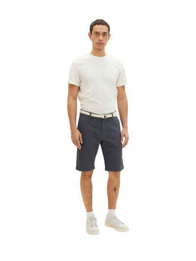 TOM TAILOR Shorts SLIM CHINO BERMUDA+GÜRTEL mit Stretch