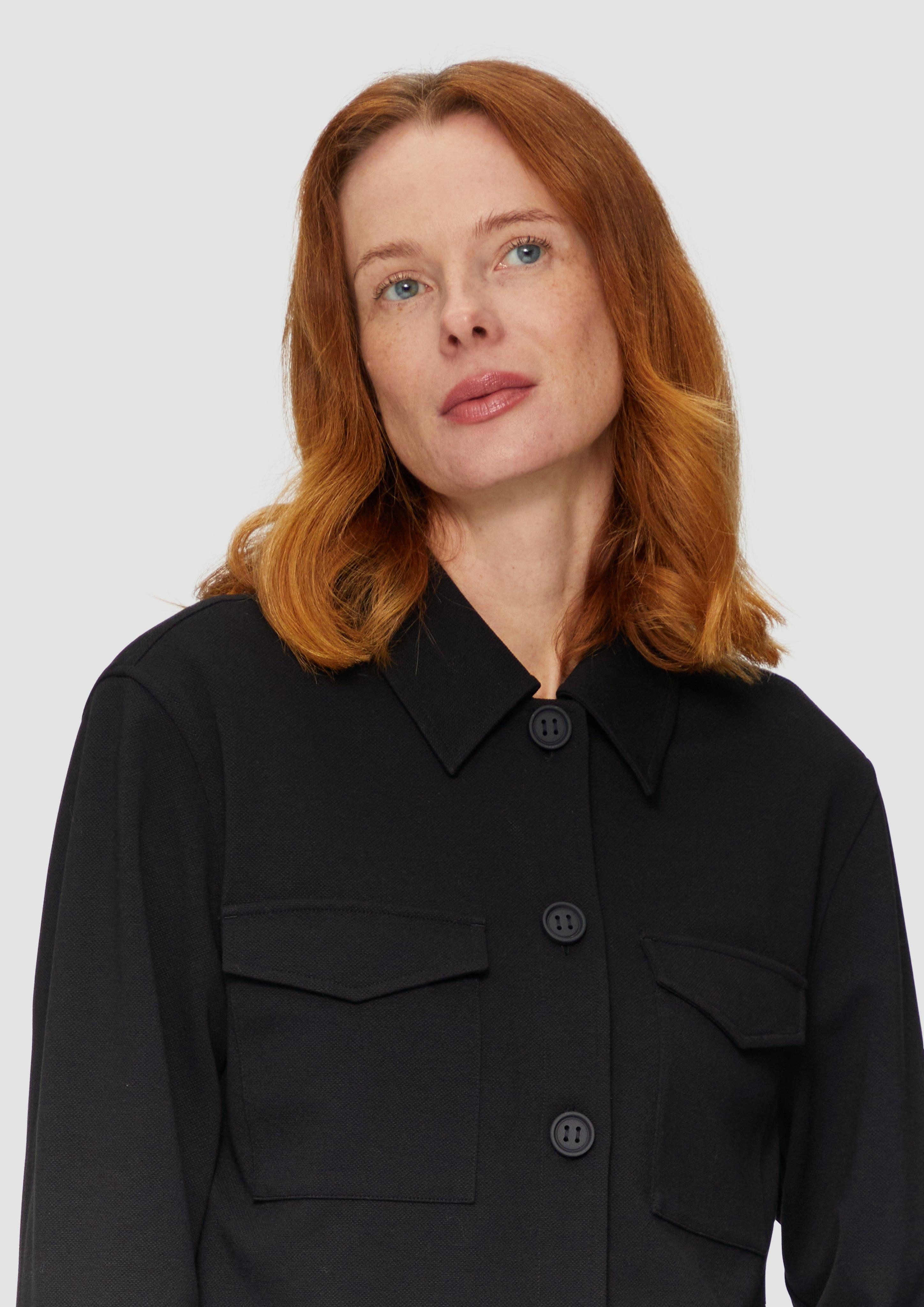 s.Oliver Funktionsjacke Verkürzte Jacke mit Faltendetail günstig online kaufen