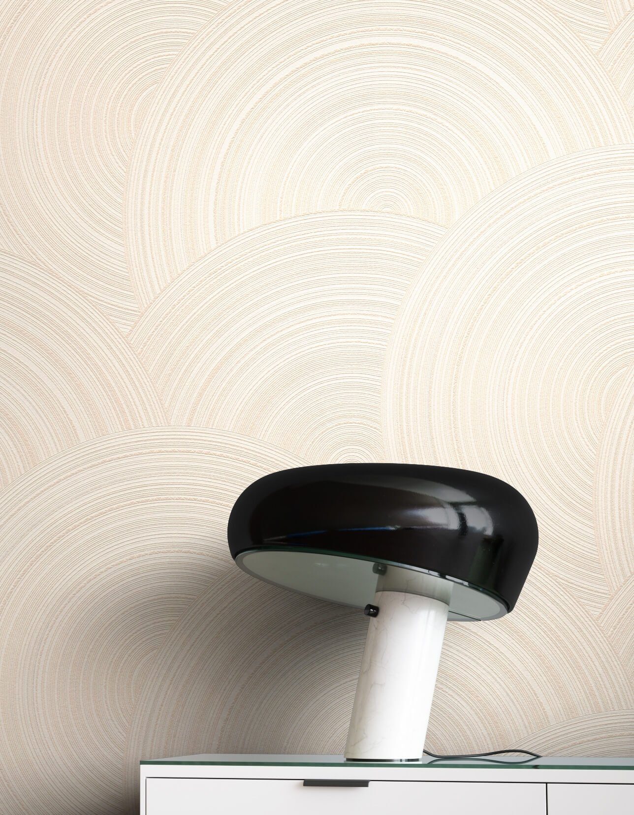 Newroom Vliestapete, Beige Tapete Ethno Kreise günstig online kaufen