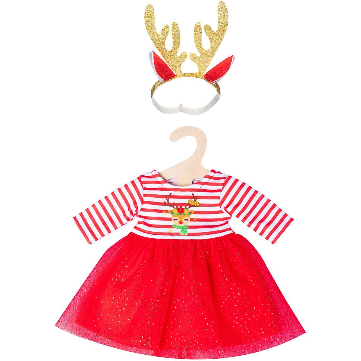 Heless Puppenkleidung »Puppen-Weihnachtskleid mit Haarband "Rentier« online  kaufen | OTTO