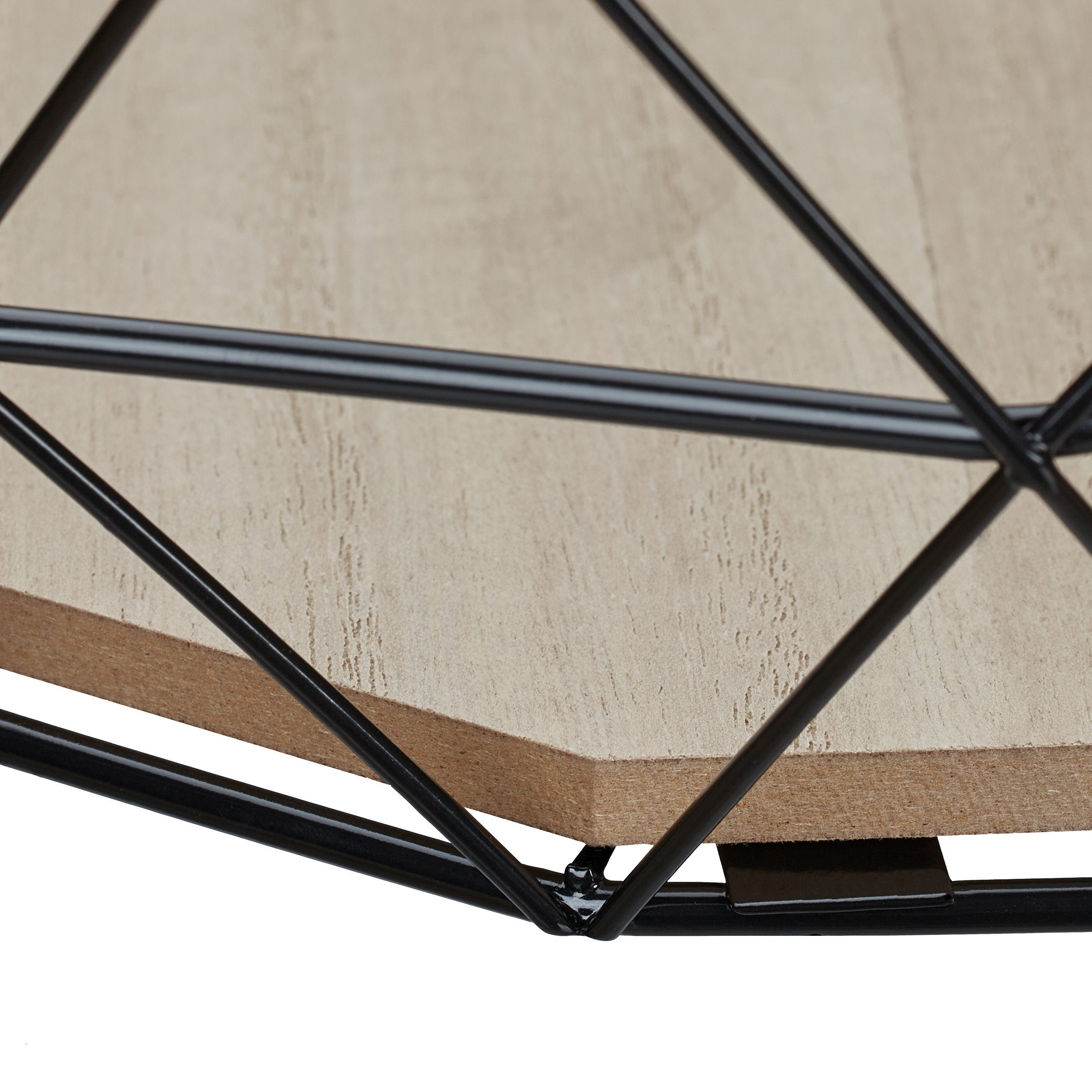 relaxdays Obstschale Obstkorb Gitter Design, Eisen, schwarz