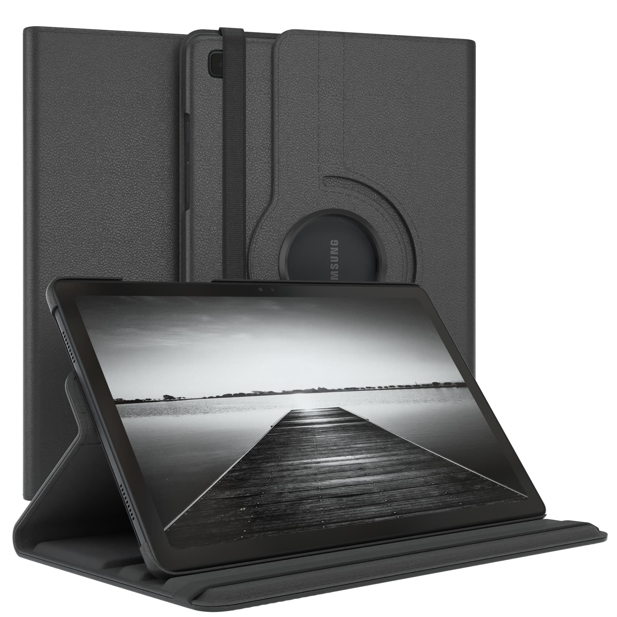 EAZY CASE Tablet-Hülle Rotation Case für Samsung Galaxy Tab A7 10,4 Zoll, Hülle 360° drehbar mit Standfunktion Etui Anti-Kratz Tasche Schwarz