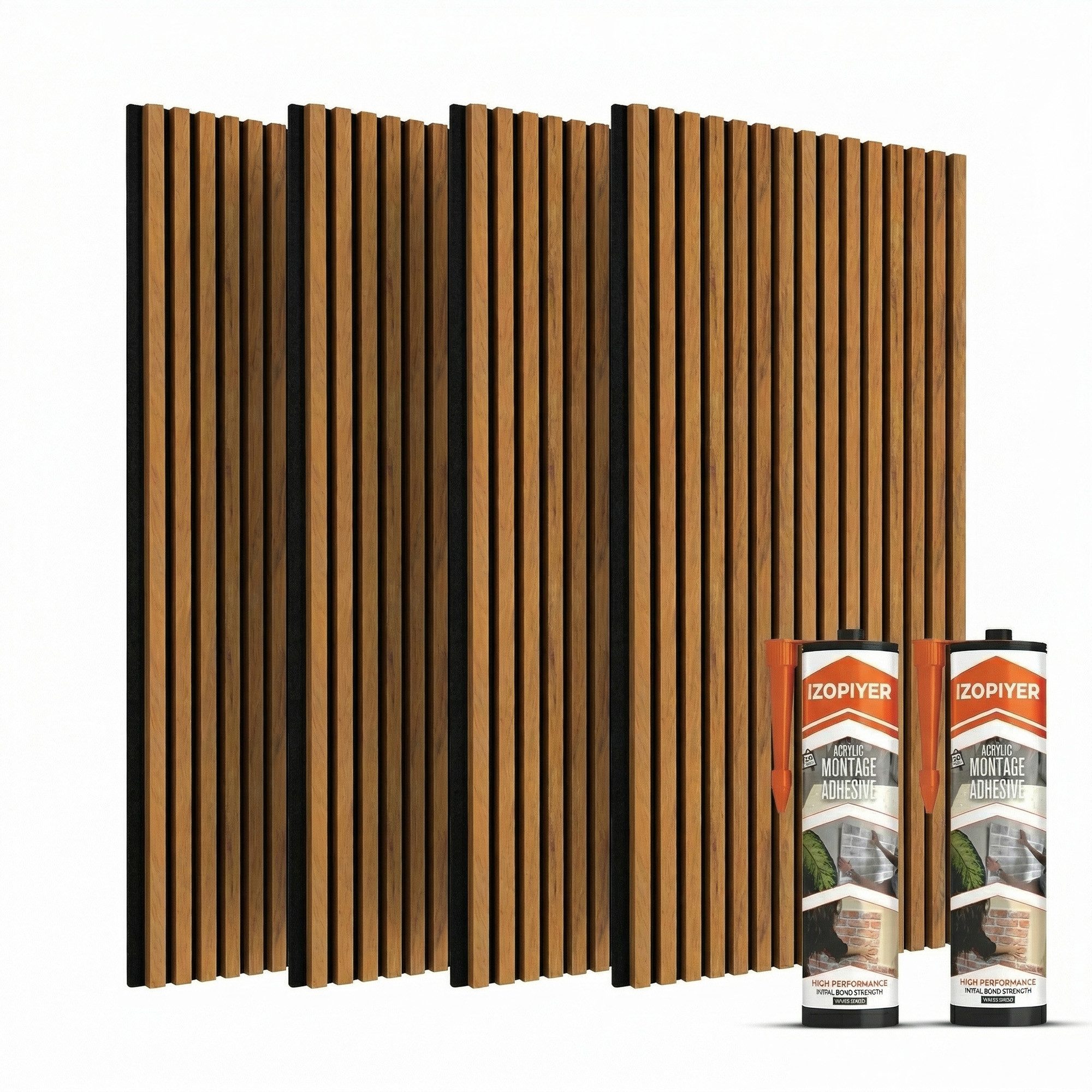 IZODEKOR 3D Wandpaneel IZODEKOR 3D Wandpaneele Holz Schalldämmung, Akustikpaneele, (Set) Schallabsorbierend, flexibel zuschneidbar