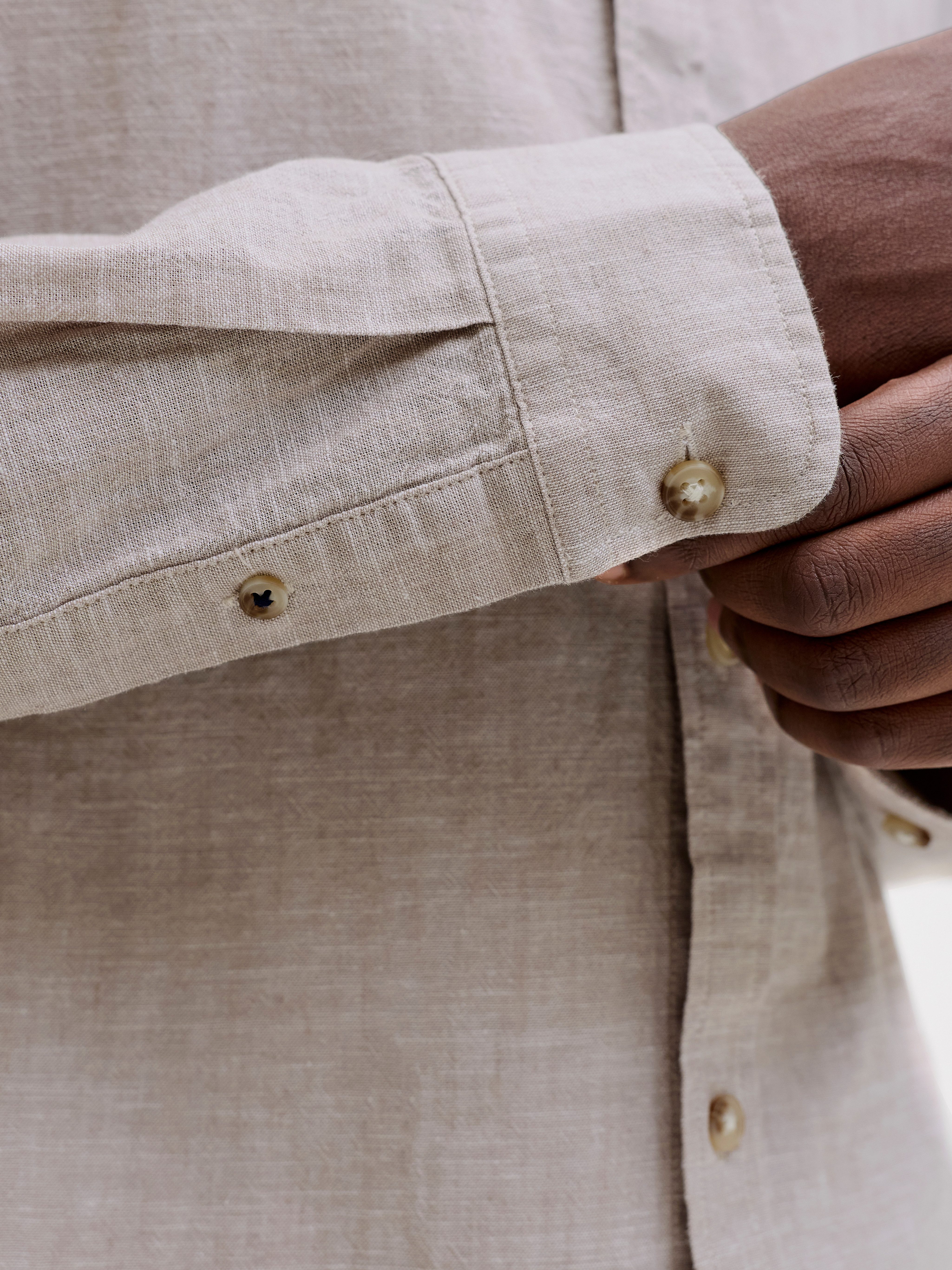 Jack & Jones Langarmhemd JJESUMMER LINEN BLEND SHIRT L/S SN 2PKMP (Packung, 2-tlg)