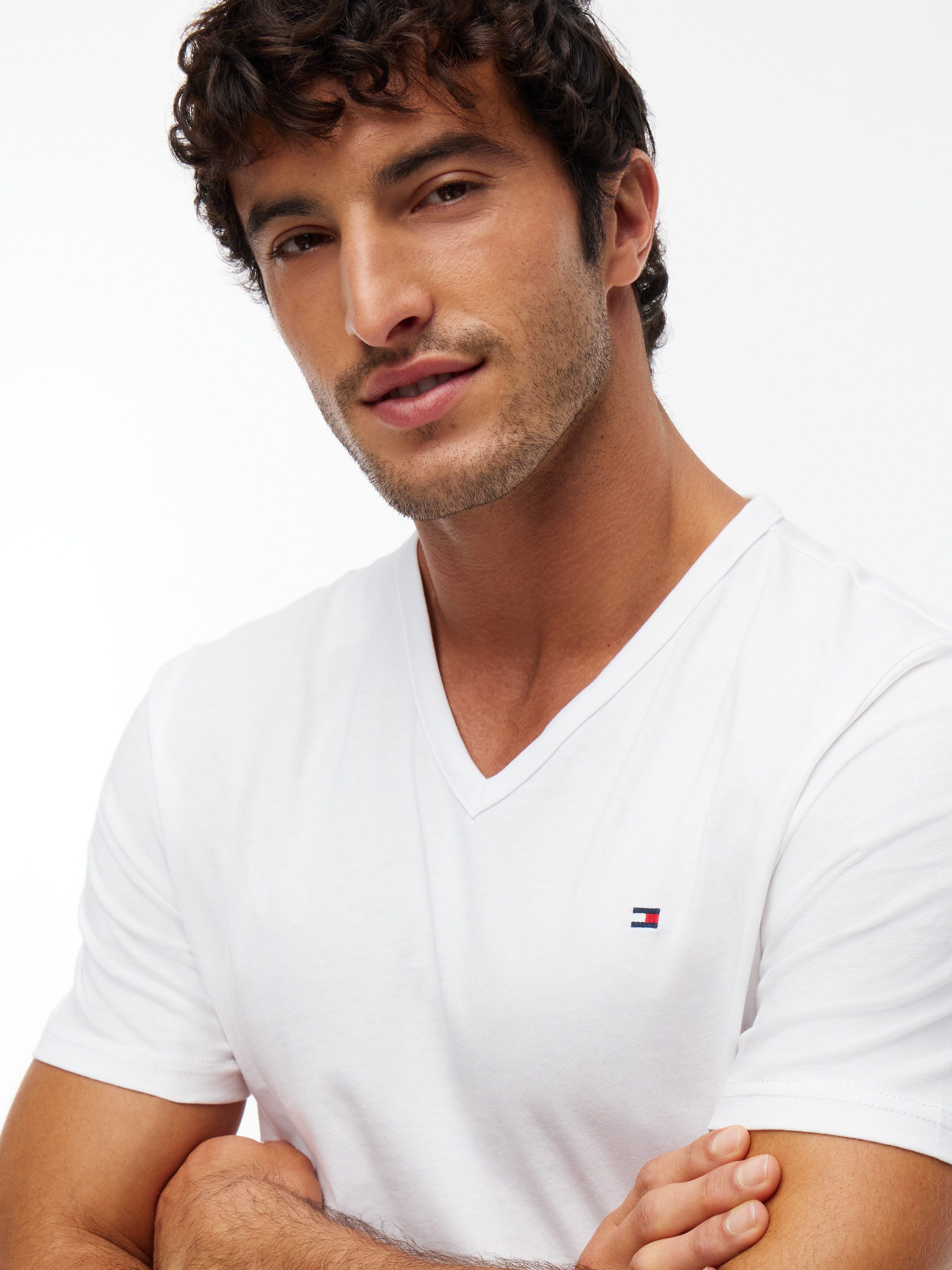 Tommy Hilfiger Underwear T-Shirt Regular fit mit V-Ausschnitt – Bild 5 von 5