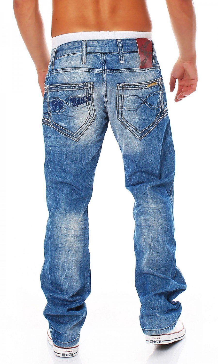 Cipo & Baxx Regular-fit-Jeans Cipo & Baxx C-0600 Regular Fit Herren Jeans – W32/L30 – Bild 3 von 3