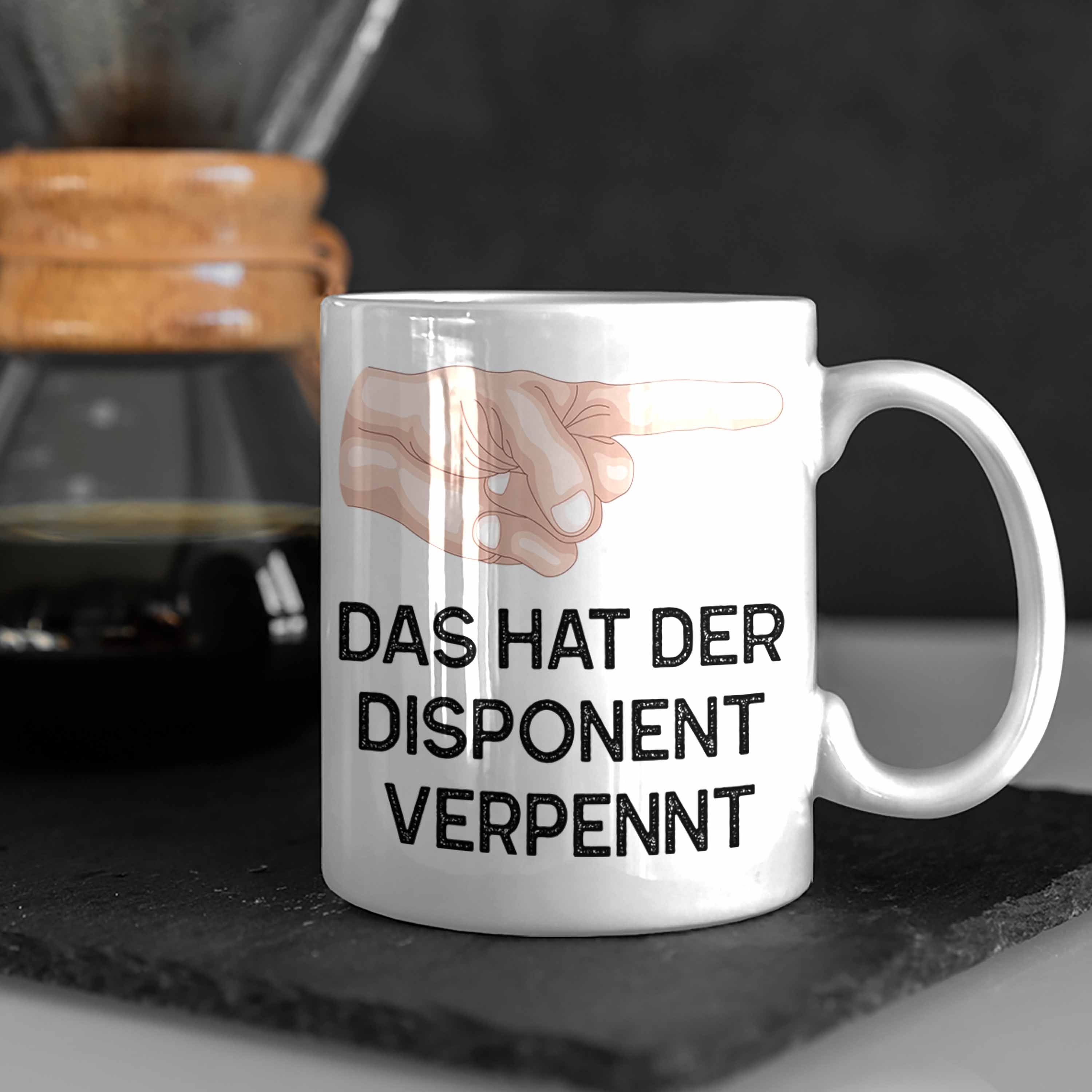 Trendation Tasse Das Hat Disponent Tasse Fernfahrer Geschenk Verpennt Fahrer Der Weiss La LKW