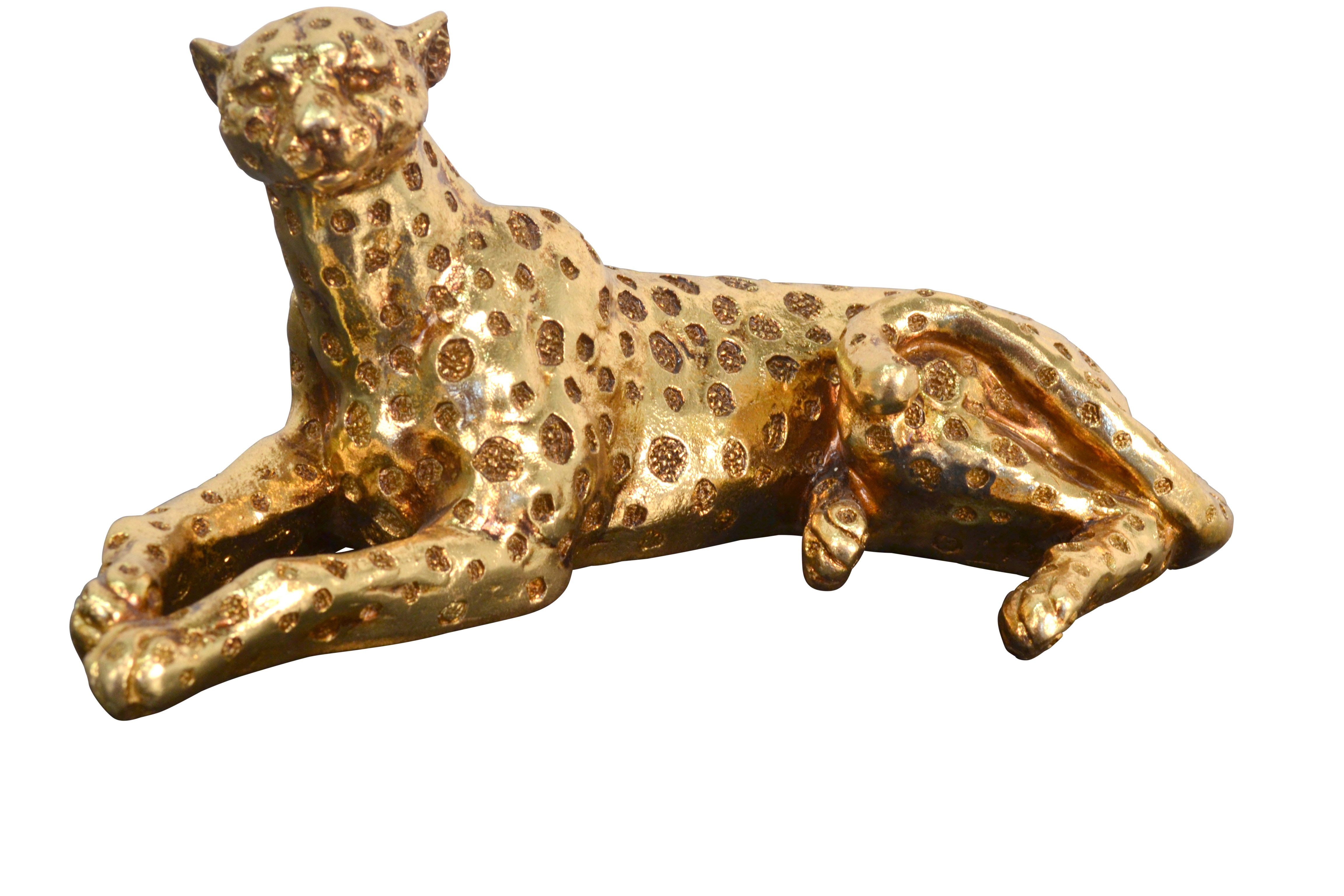 moebel-direkt-online Dekoobjekt Standdekoration "Gepard" stehend, liegend oder als 2tlg. Spar-Set