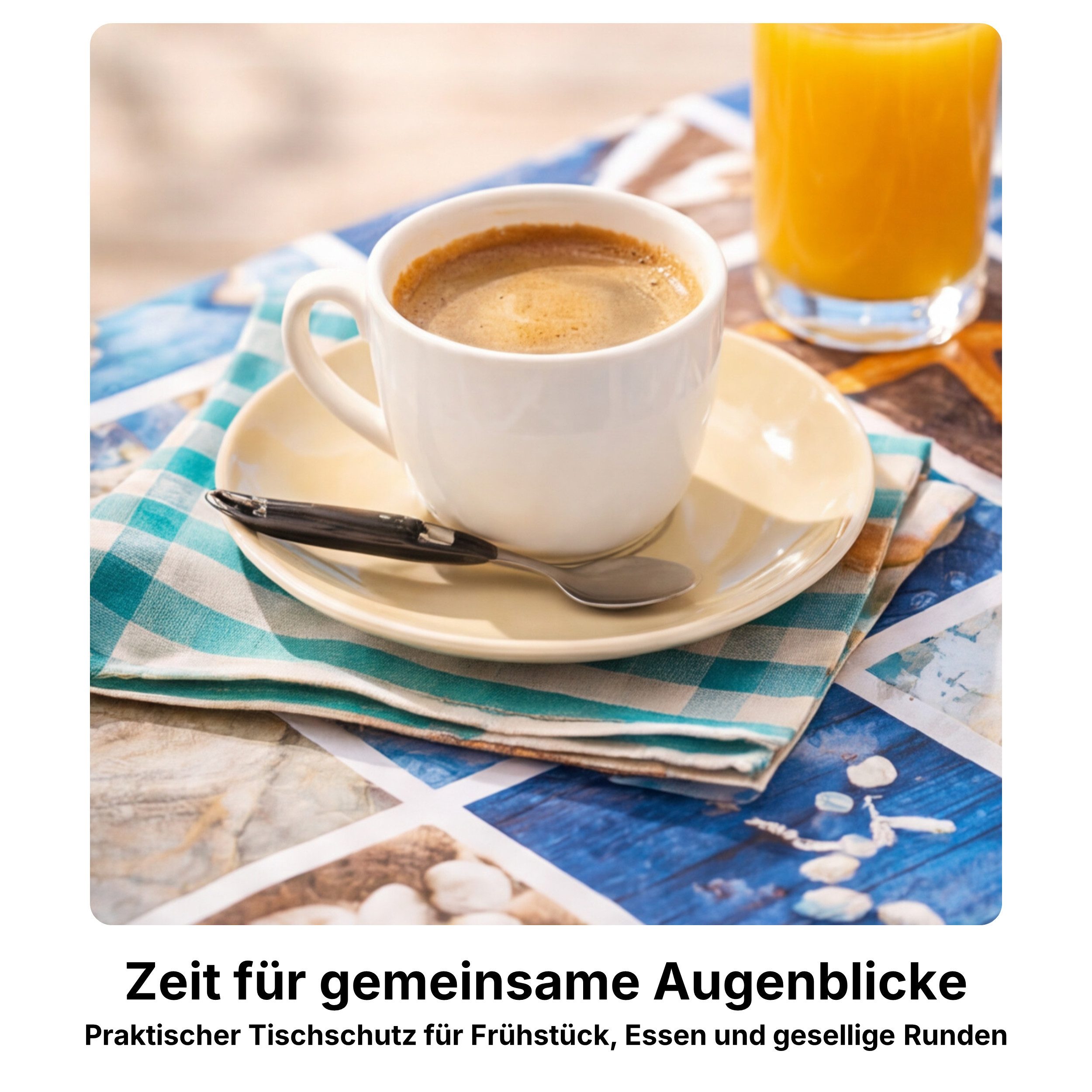 Melody Gartentischdecke Wachstuchtischdecke Tischdecke Seestern abwaschbar eckig, fleckenabweisend, wasserabweisend, Glattes Gewebe, bedruckt