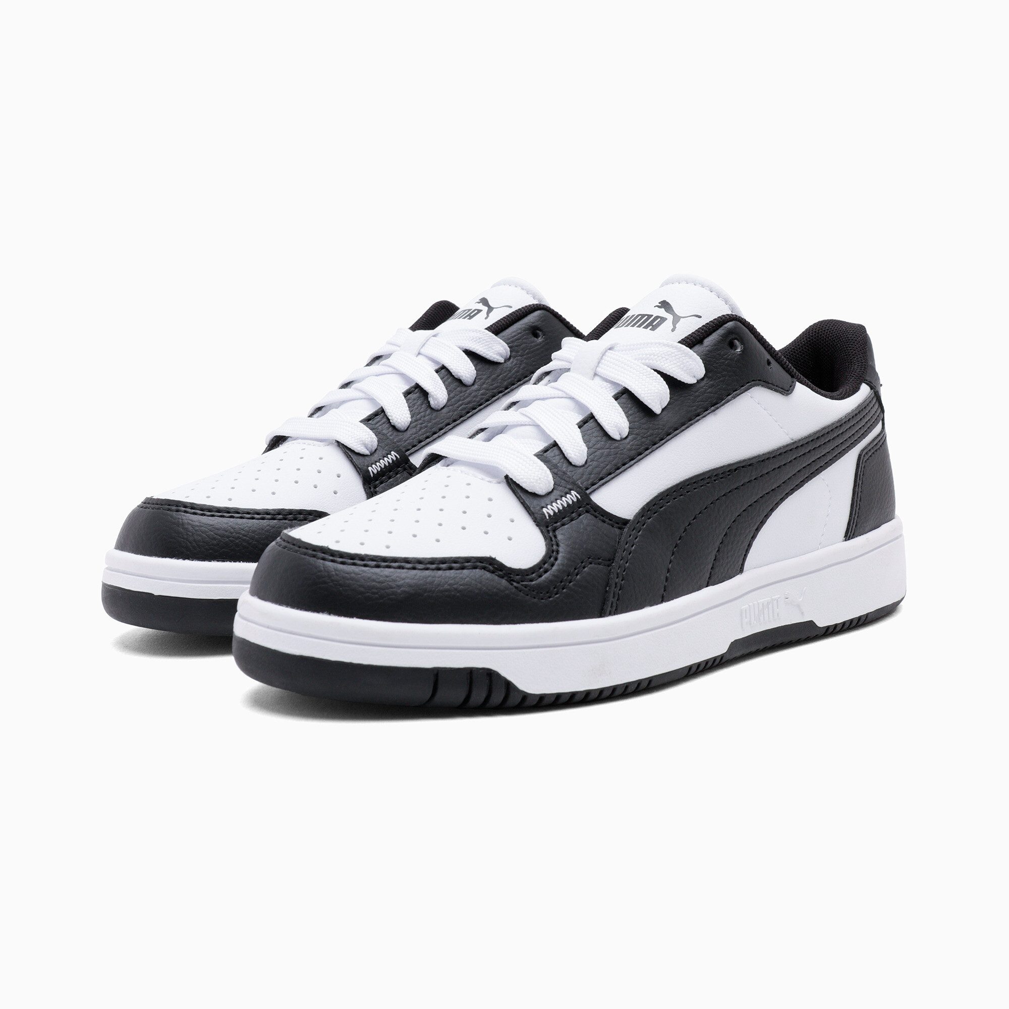 PUMA REB-L JR Sneaker niedrige Silhouette, mit Schnürung, mit Gummidetails am Knöchel