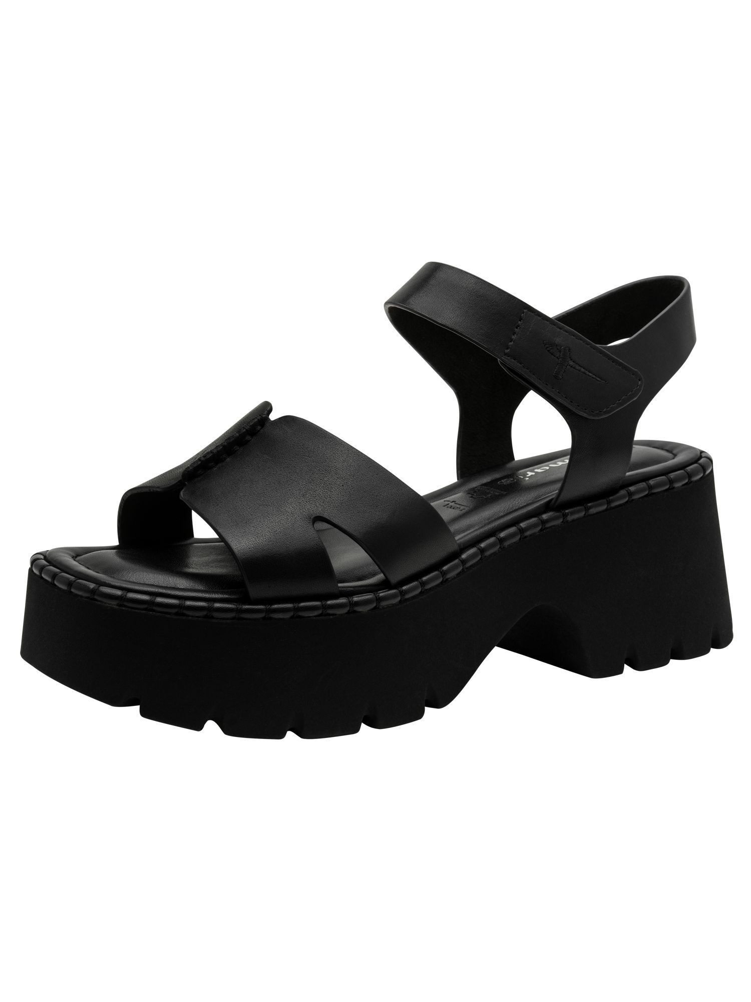 aus Leder kein Absatz 1-28377-46 Sandalette