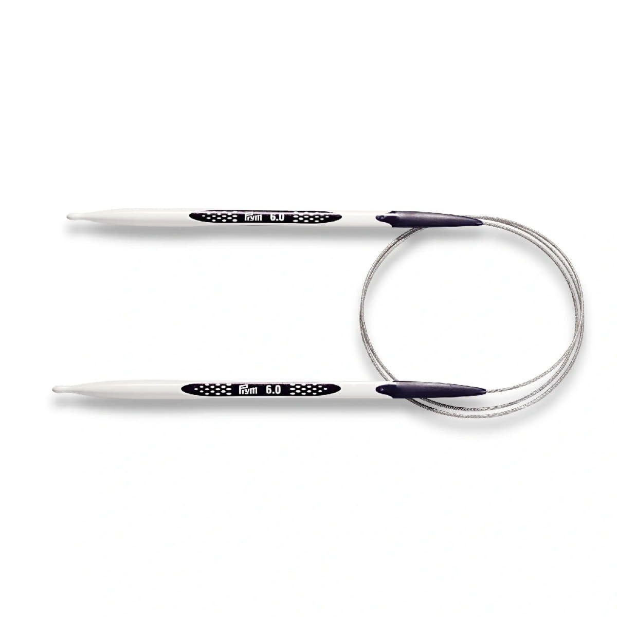 Prym Kreativset Prym Rundstricknadel prym.ergonomics, Kunststoff, 80cm, 6mm, (embroidery kit by Marussia)