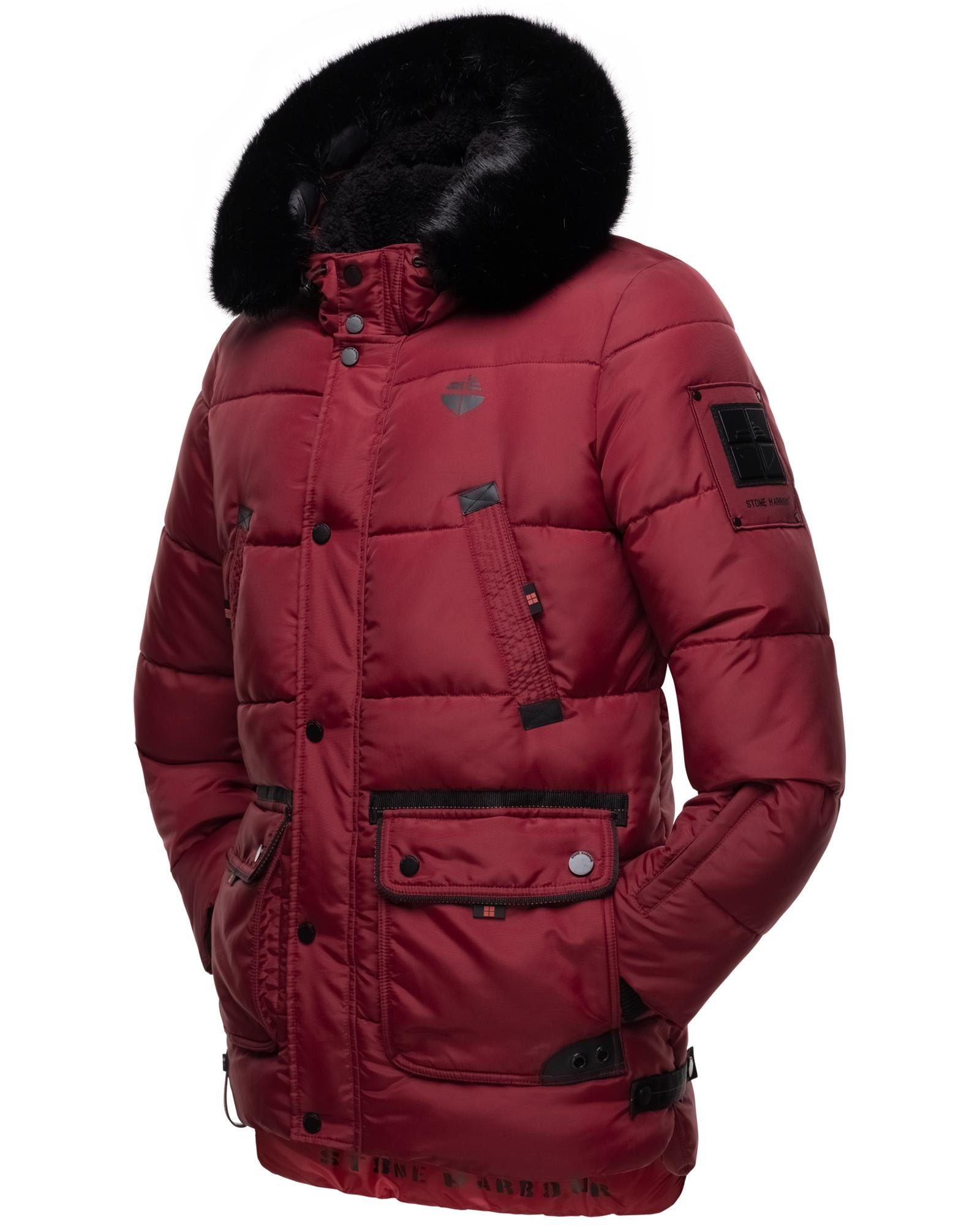Stone Harbour Steppjacke Mironoo stylische Outdoorjacke mit großer Kapuze günstig online kaufen