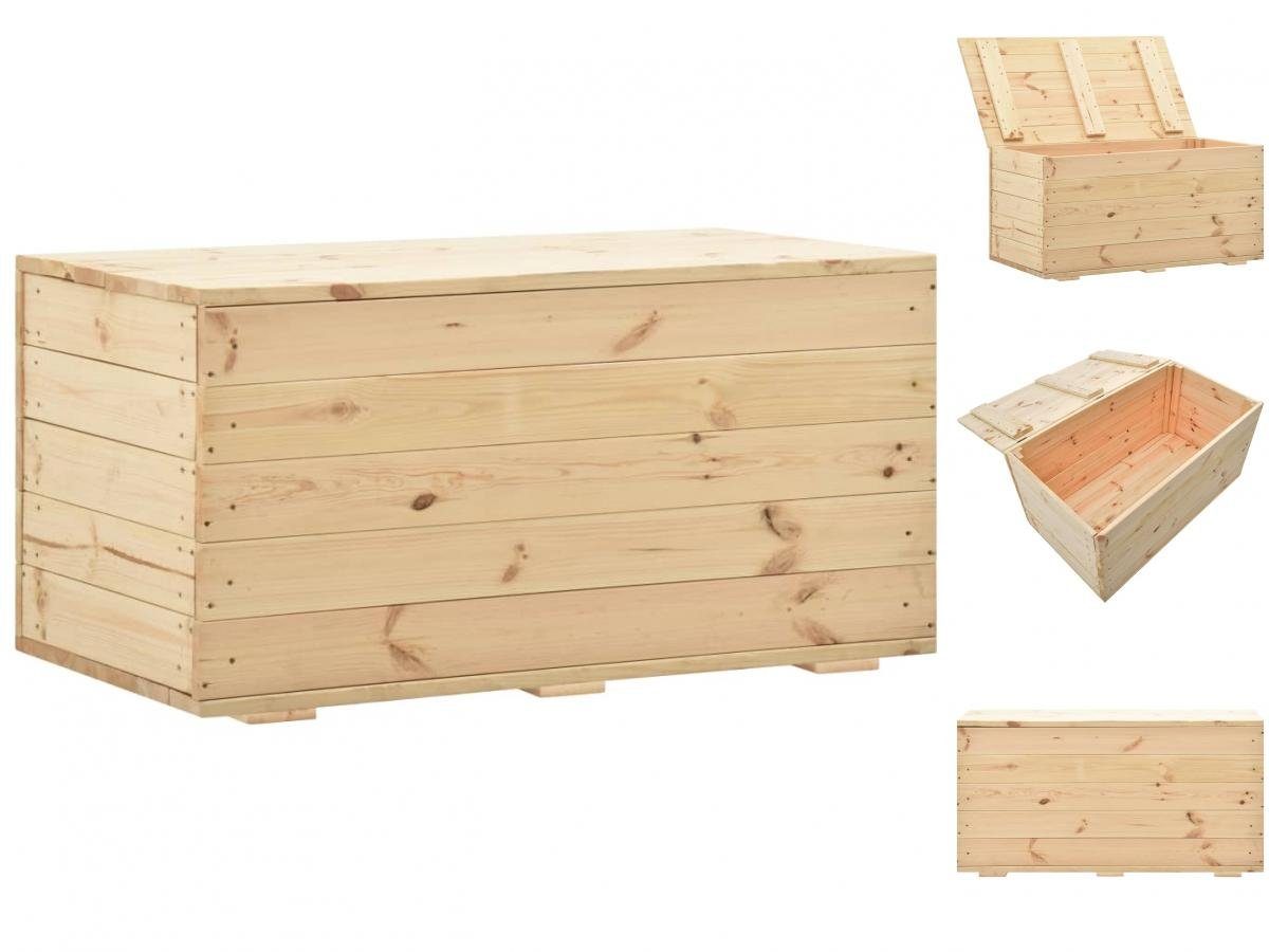vidaXL Truhe Aufbewahrungstruhe 100 x 54 x 50,7 cm Massivholz Kiefer. € 168,95
