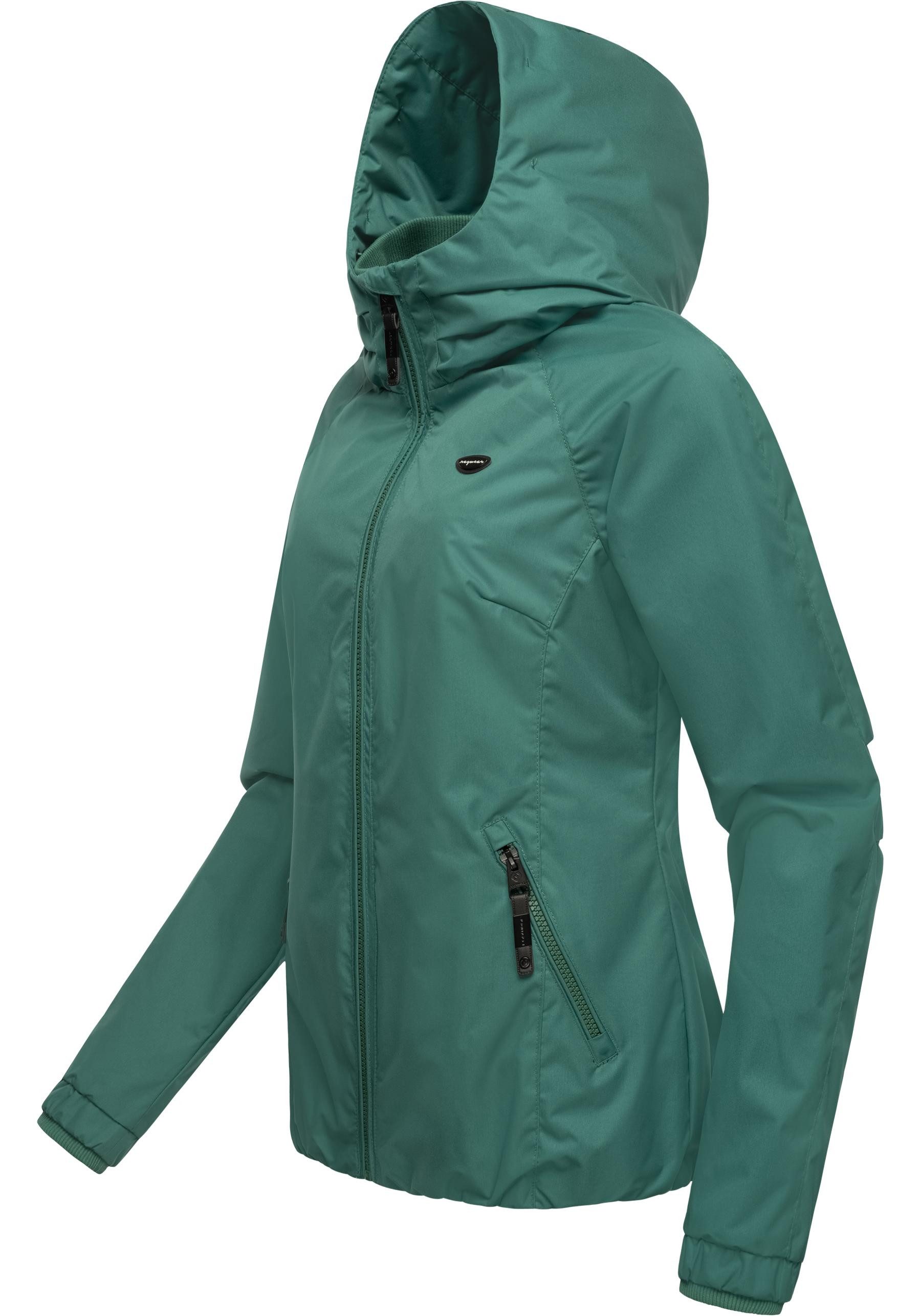 Ragwear Outdoorjacke Dizzie Wasserdichte Übergangsjacke mit großer Kapuze