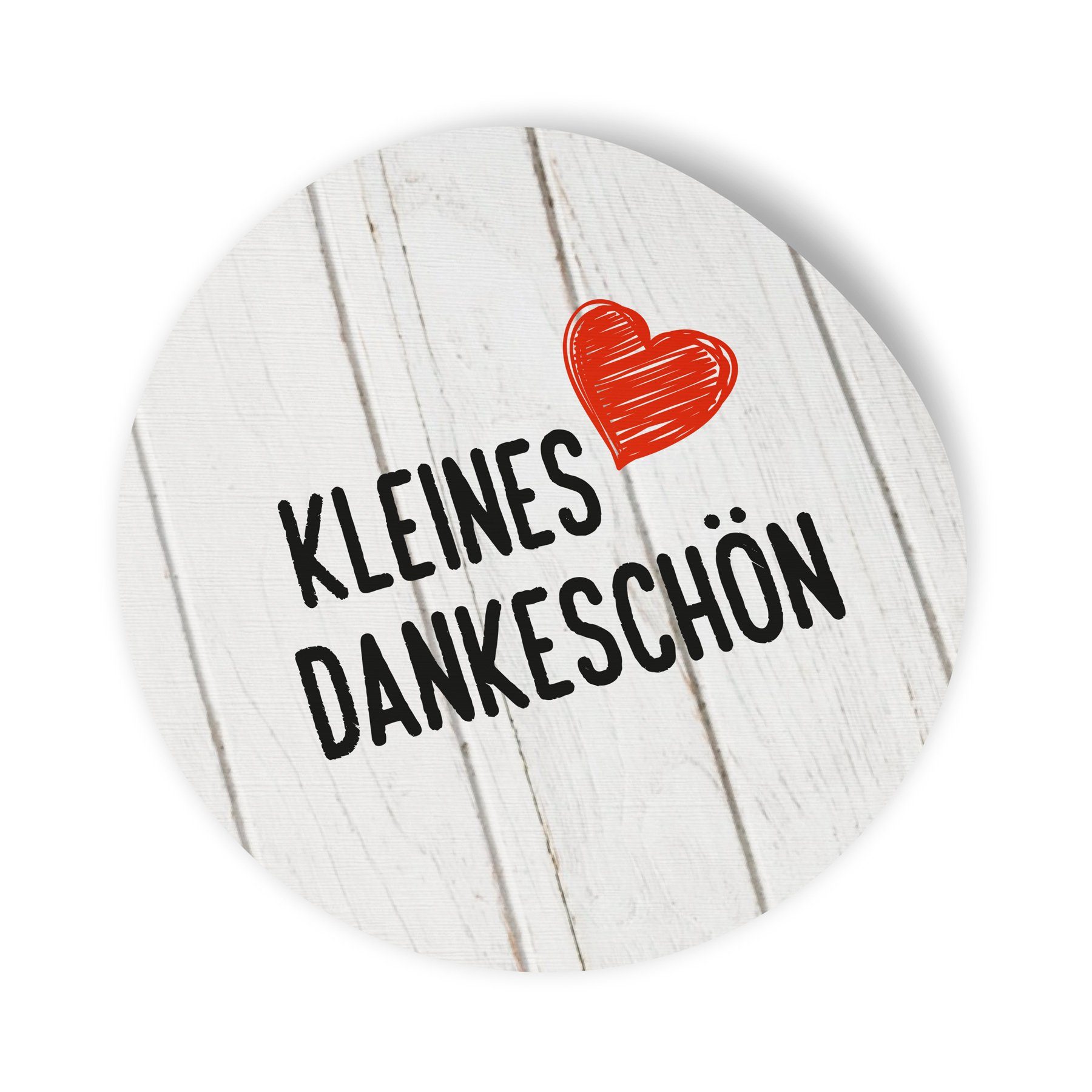 itenga Aufkleber 24x Sticker Aufkleber Kleines Dankeschön Holz, Durchmesser 2,5 cm (Mot