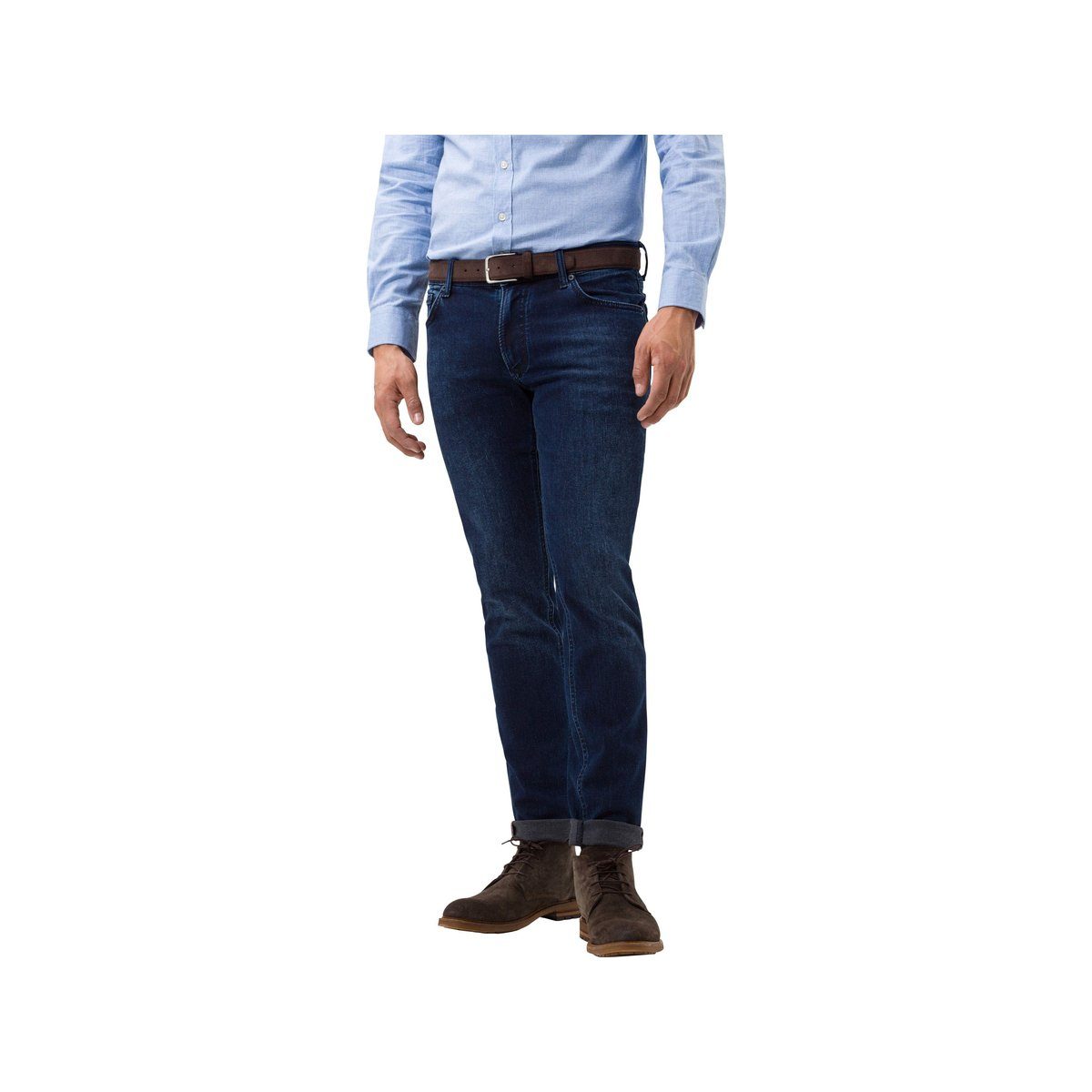 Brax 5-Pocket-Jeans blau regular (1-tlg)