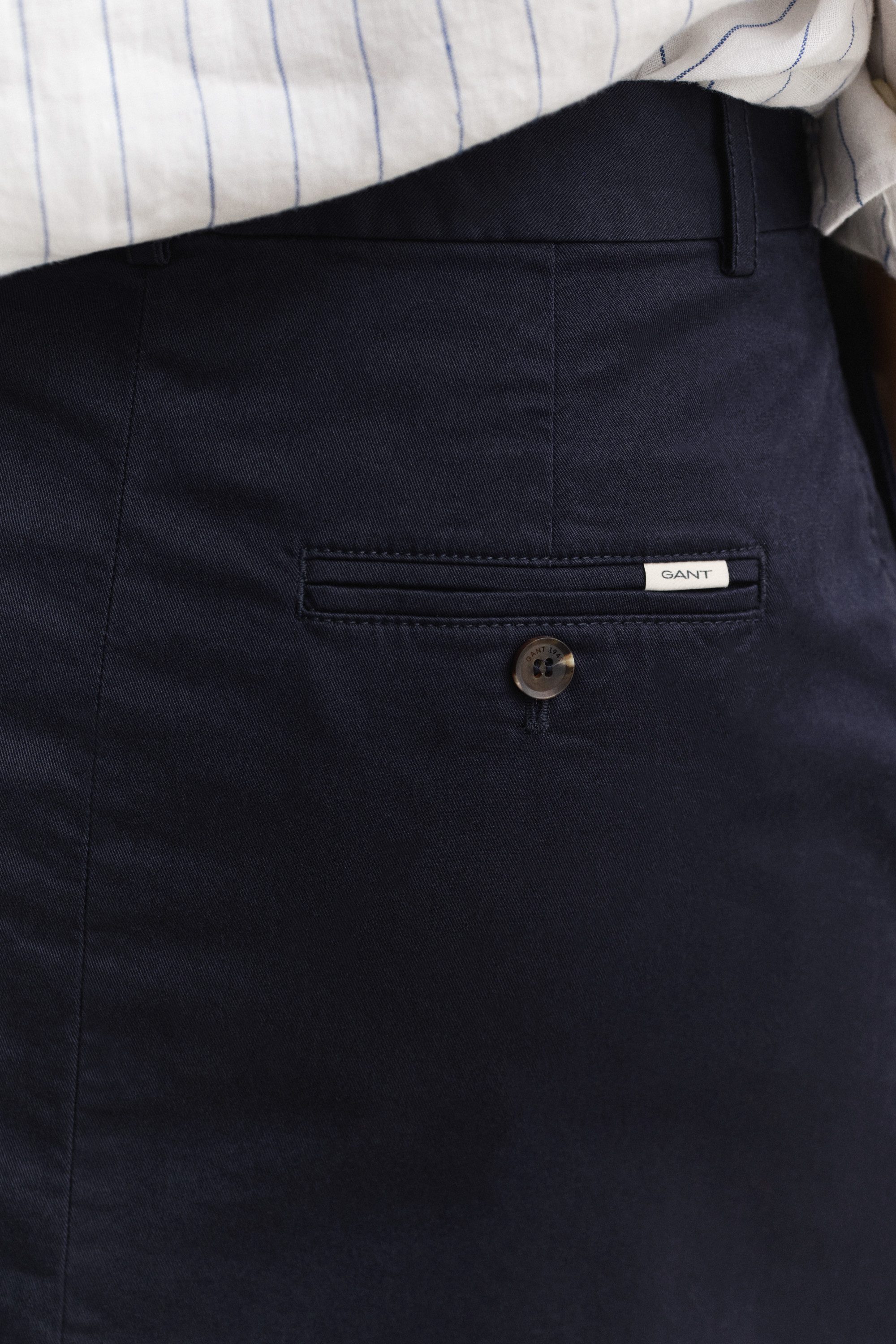 Gant Bleistiftrock CHINO Regular fit mit praktischen Taschen