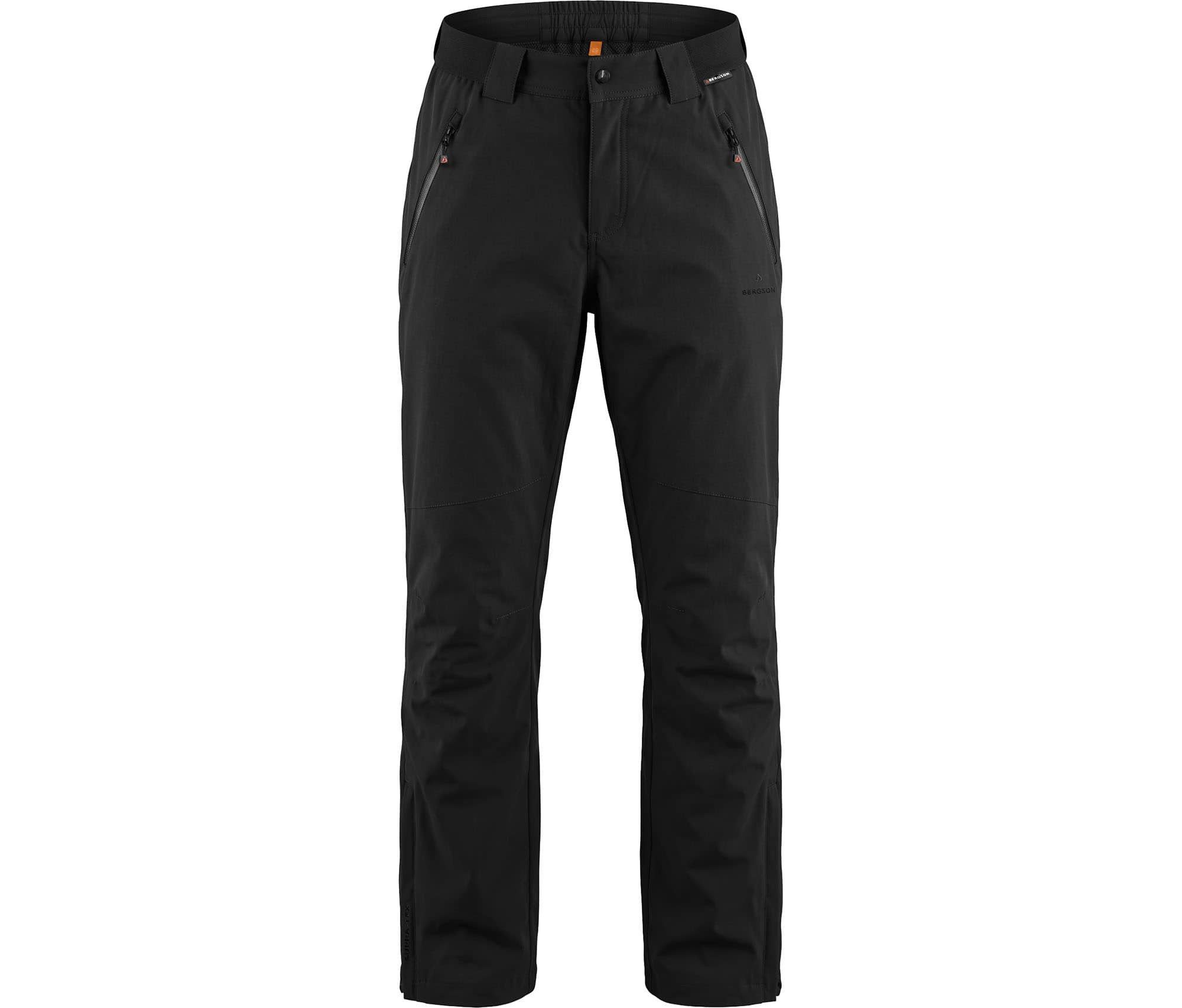 Bergson Regenhose MUONIO COMFORT Herren Regenhose, wasserdicht (20.000 mm), Kurzgrößen, schwarz