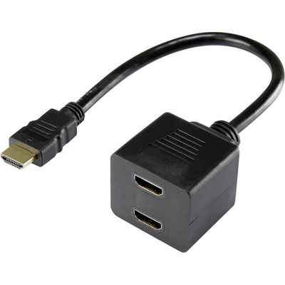 Renkforce »HDMI Splitter-Kabel 20 cm« TV-Adapter, vergoldete Steckkontakte